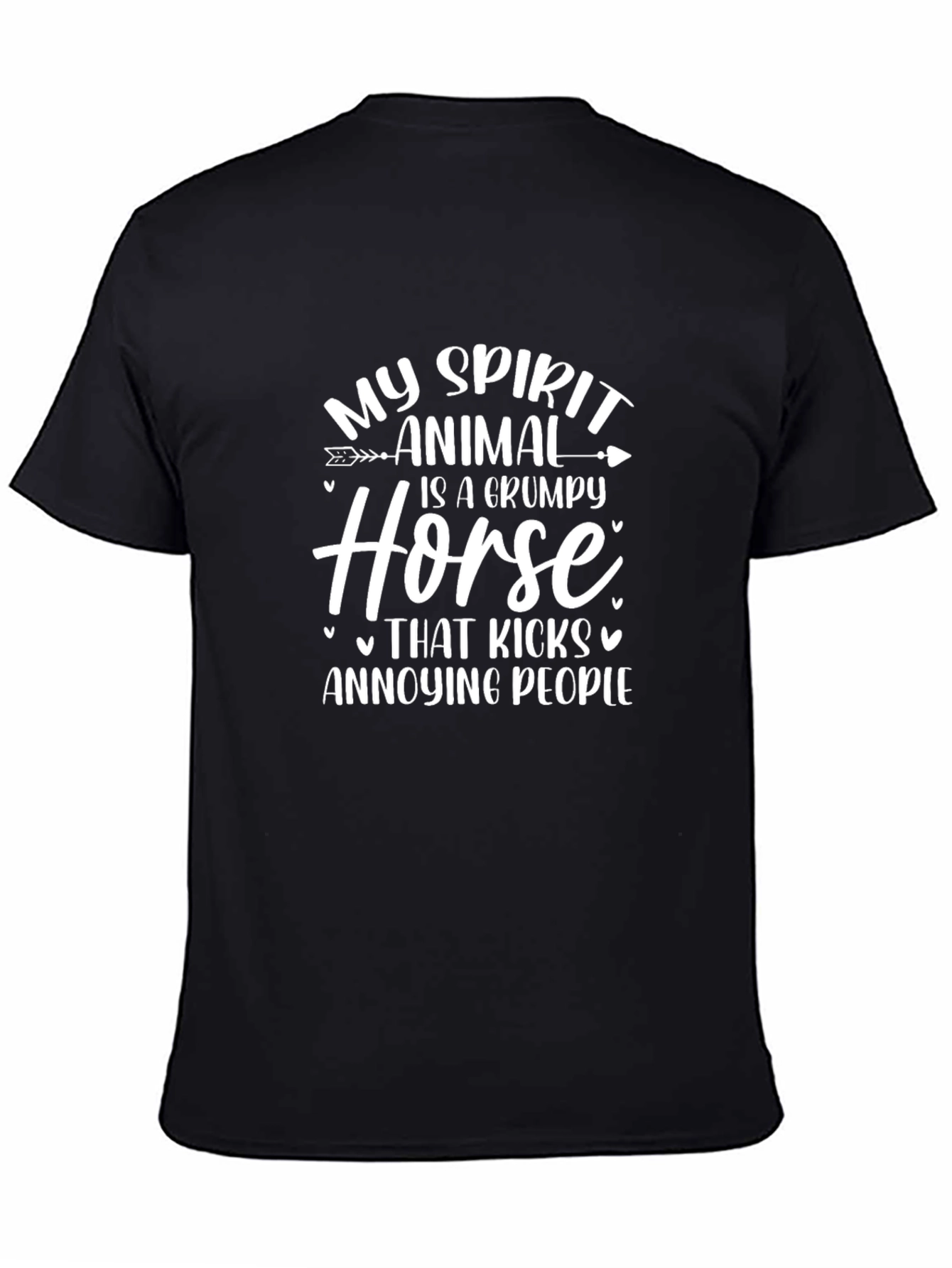 Grumpy Horse Spirit Animal Funny T-Shirt