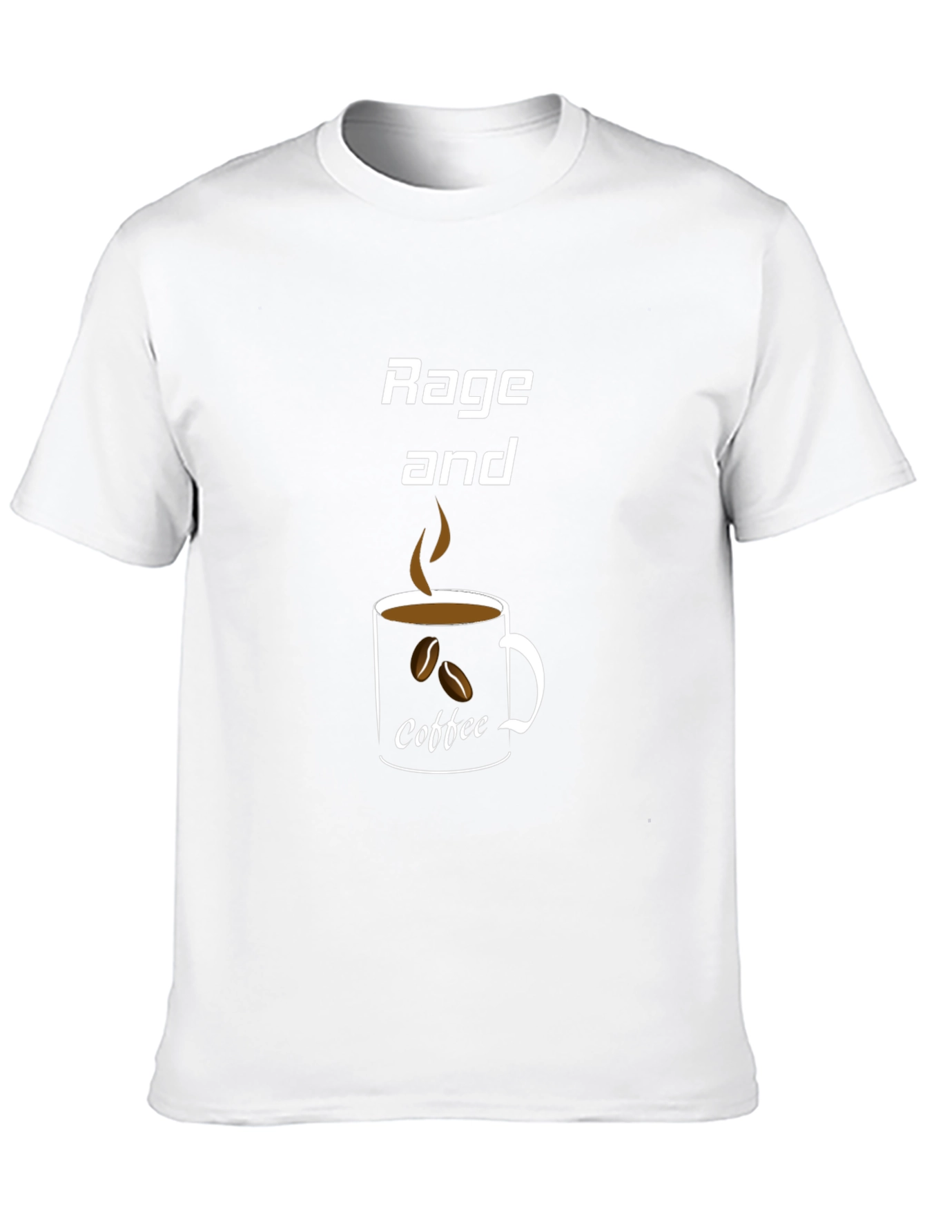 Rage and Coffee Graphic Tee - Black Casual T-Shirt