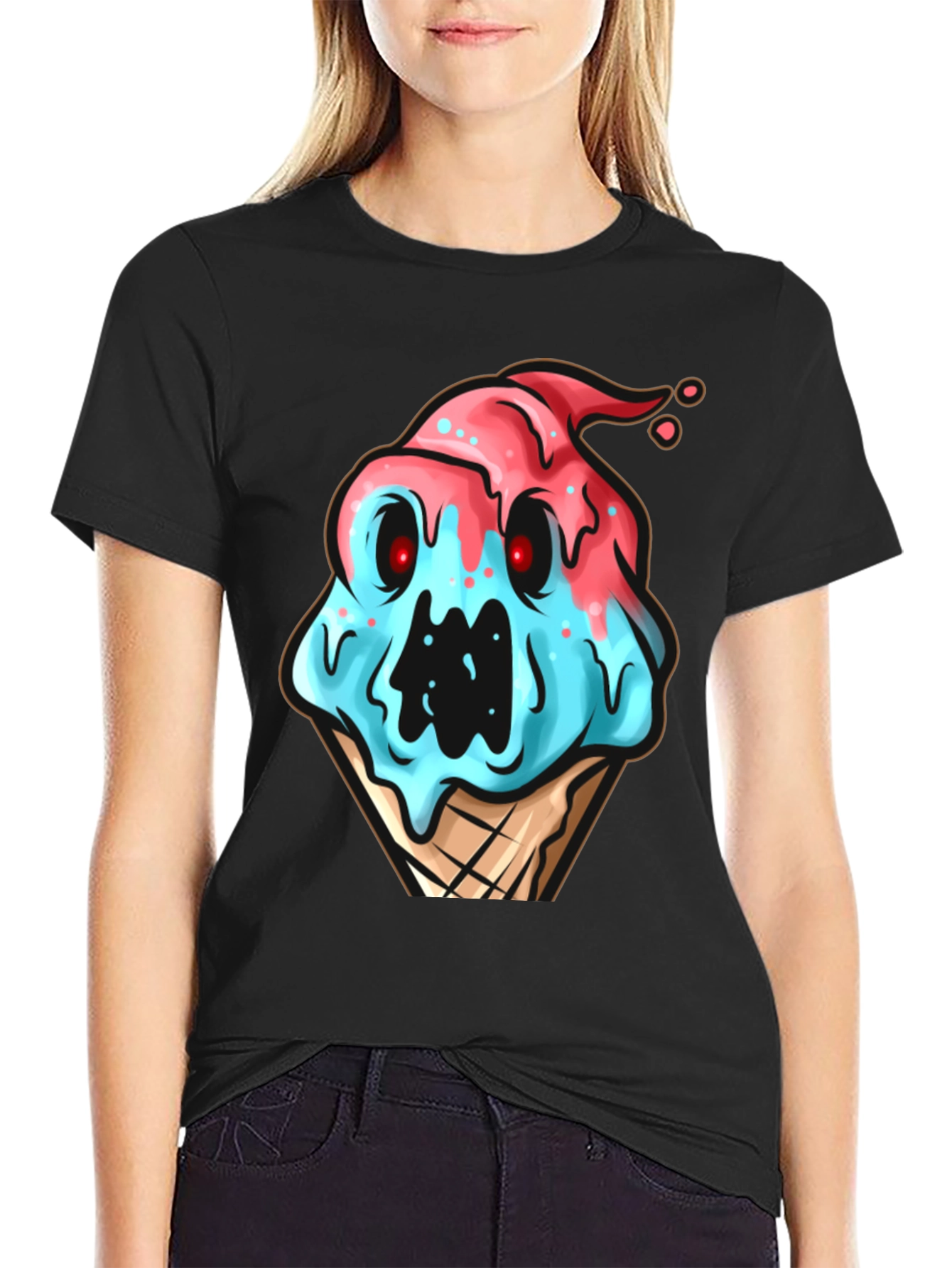 Spooky Ice Cream T-Shirt - Unique Graphic Tee