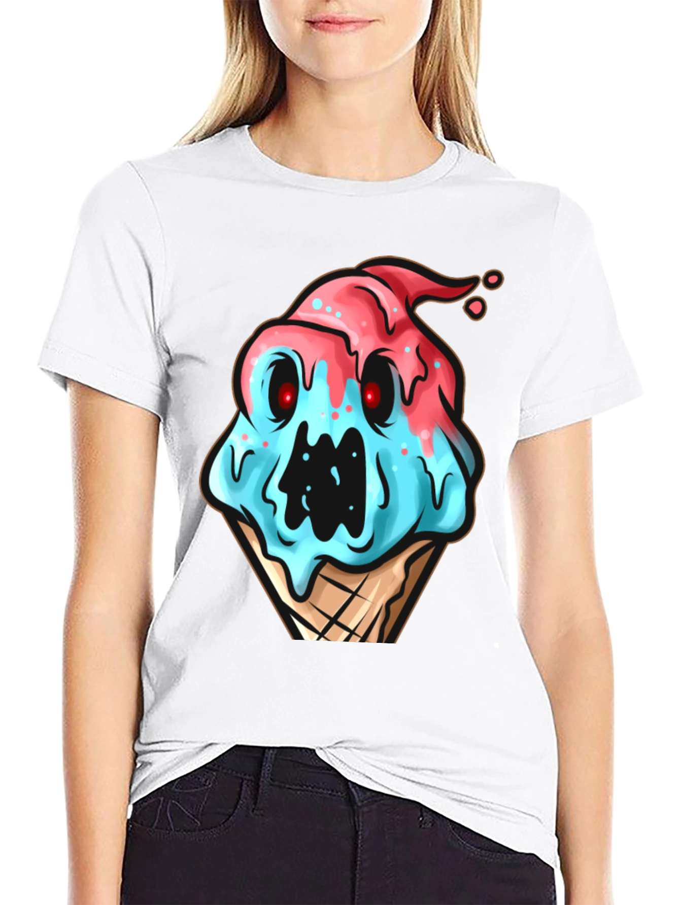 Spooky Ice Cream T-Shirt - Unique Graphic Tee