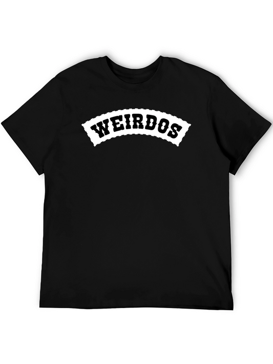 Weirdos Graphic T-Shirt - Black Crew Neck Tee