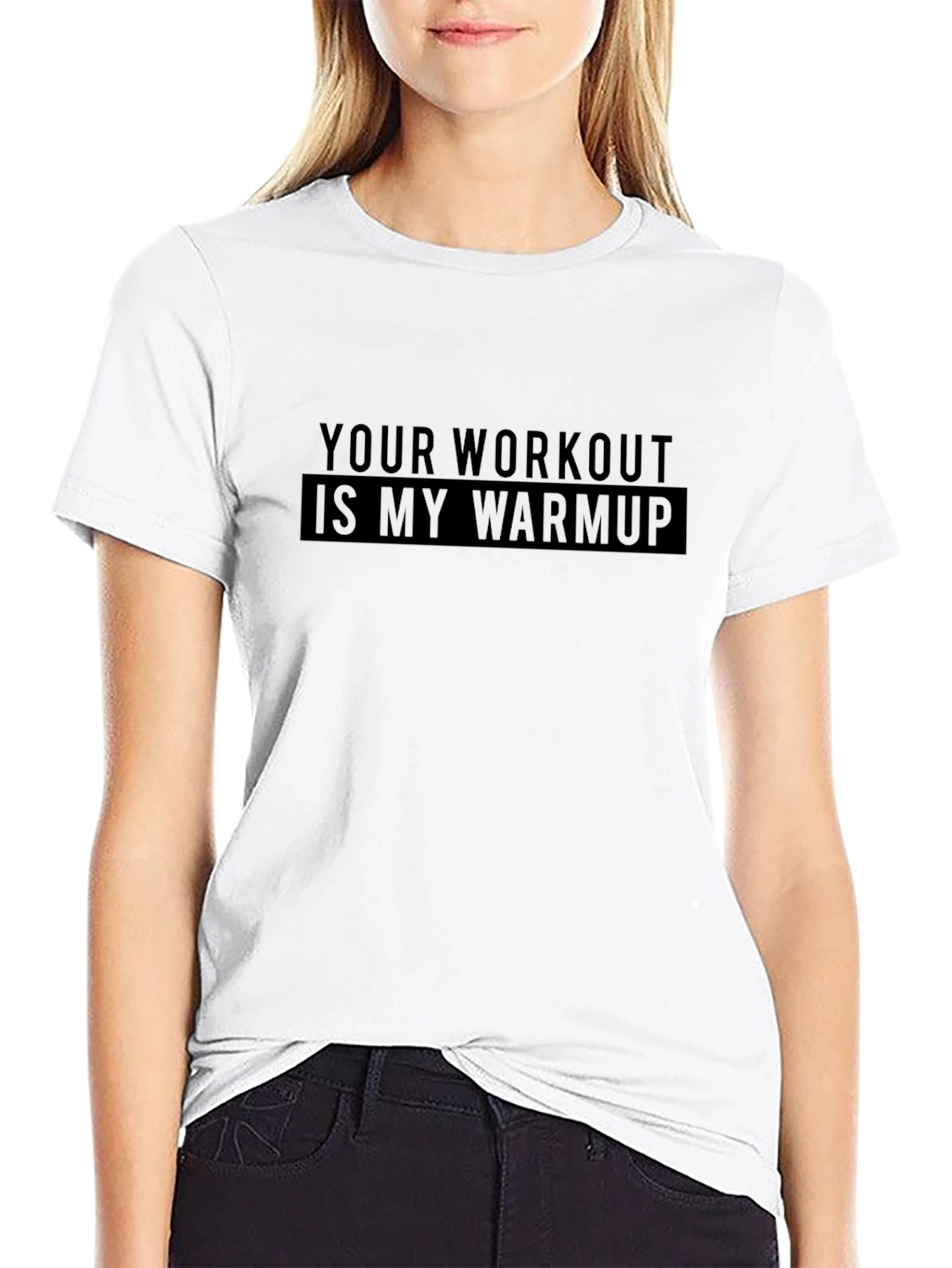 Workout Warmup T-Shirt - Motivational Gym Tee