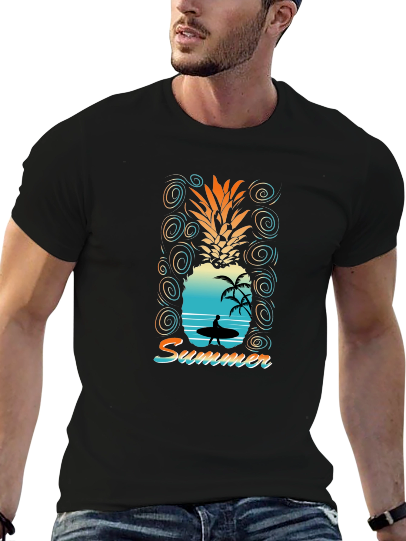 Pineapple Summer Graphic T-Shirt