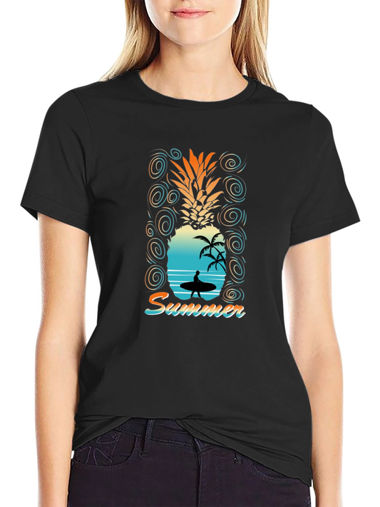Pineapple Summer Graphic T-Shirt