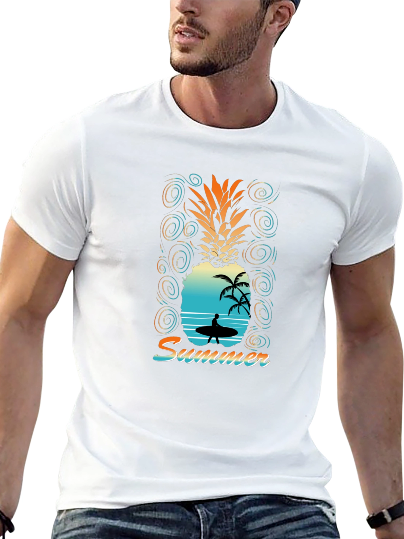 Pineapple Summer Graphic T-Shirt