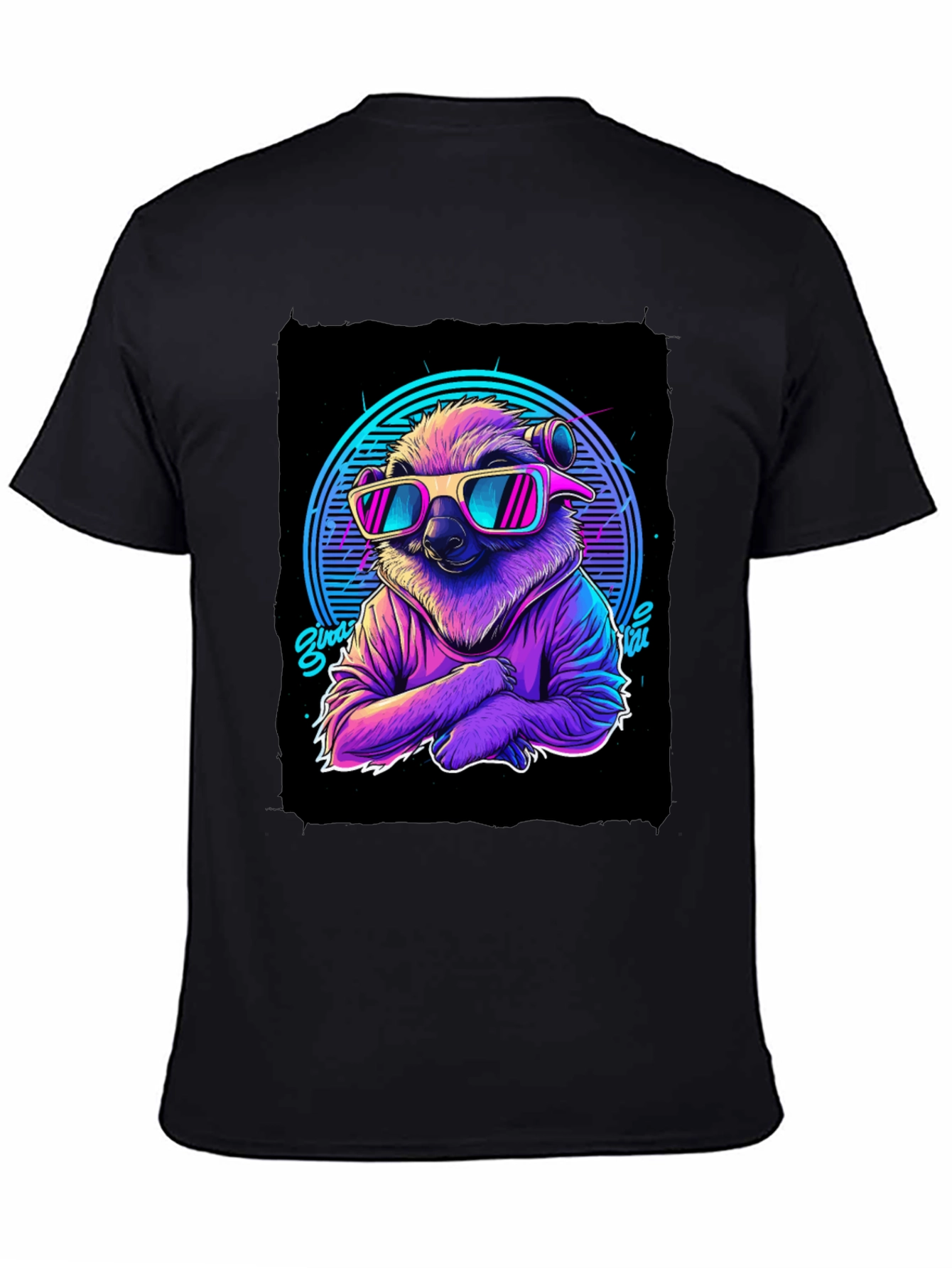 Retro Sloth T-Shirt - 80s Vibes