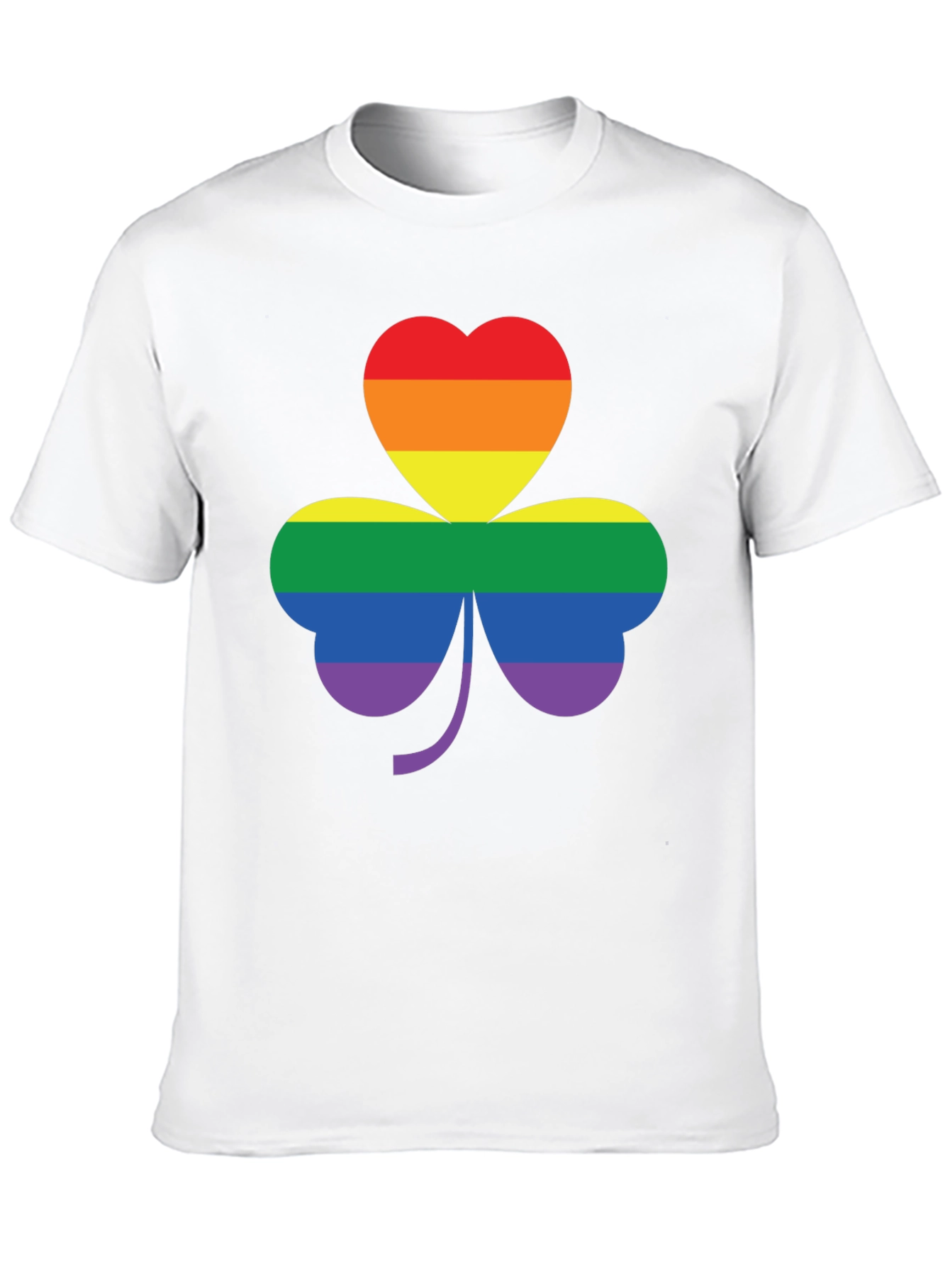 LGBTQ+ Pride Shamrock Tee - Black