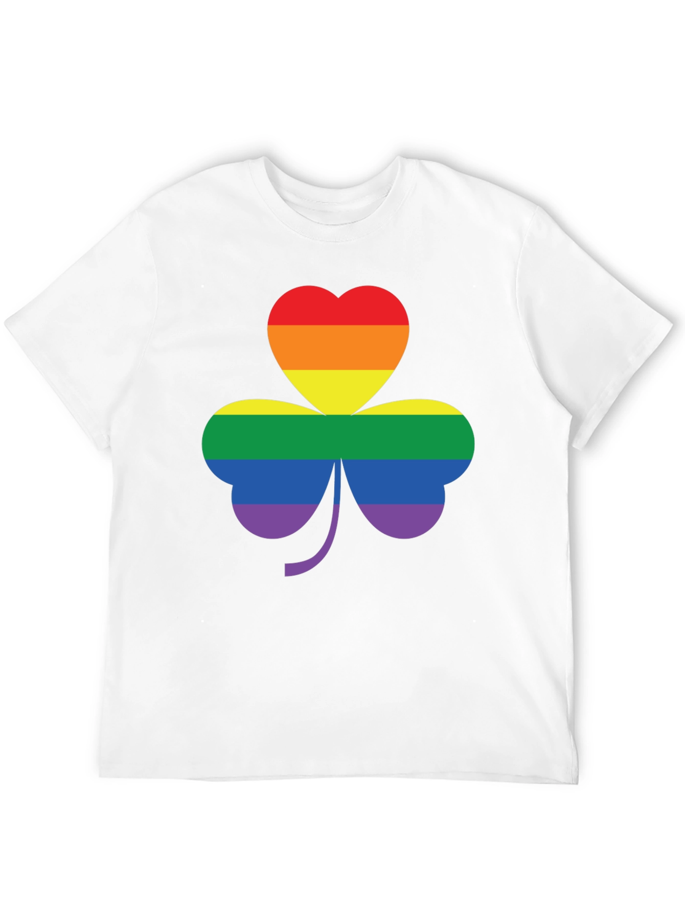 LGBTQ+ Pride Shamrock Tee - Black