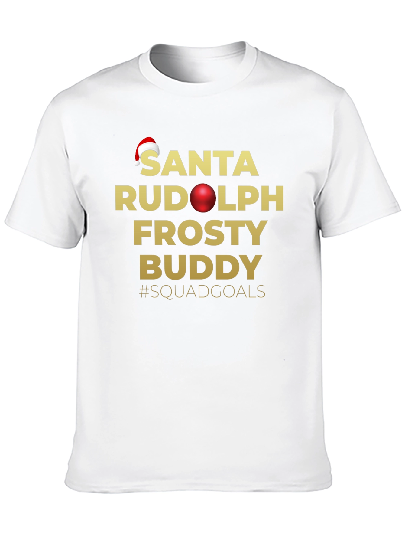 Santa Squadgoals Black T-Shirt