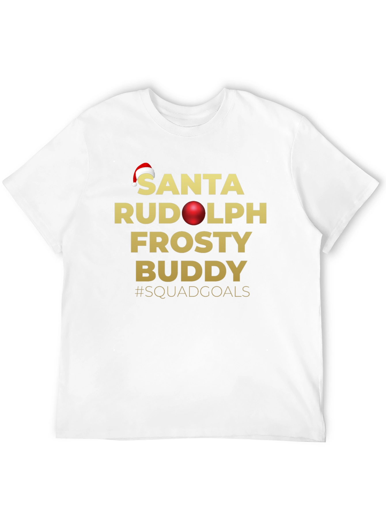 Santa Squadgoals Black T-Shirt