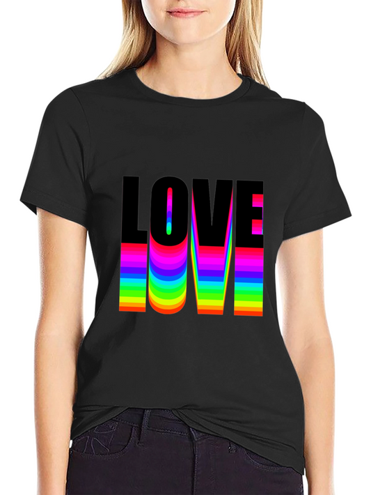 Love Rainbow Pride T-Shirt - Black