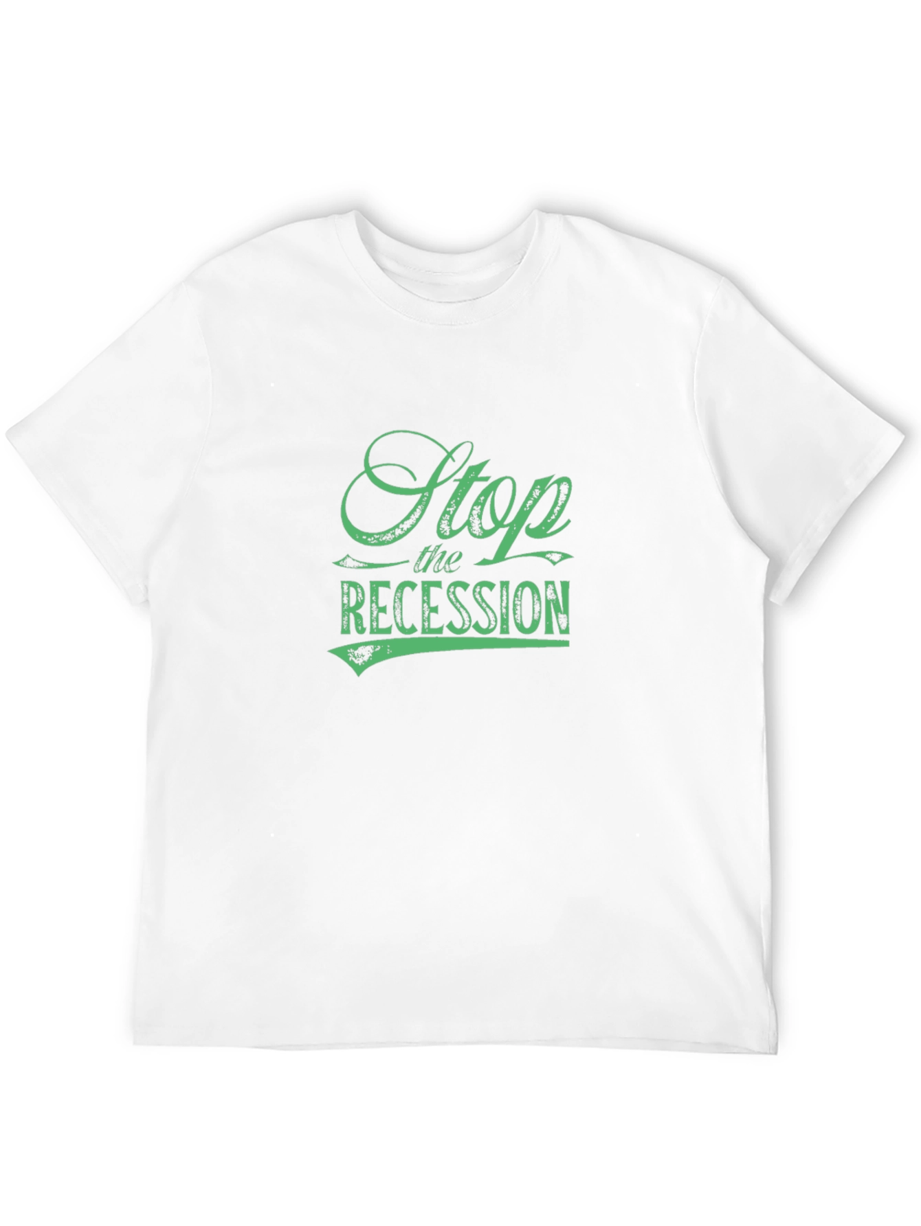 Stop the Recession Graphic Tee - Black