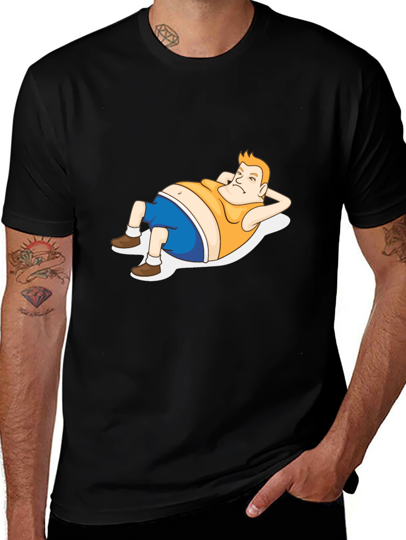 Funny Cartoon Man T-Shirt