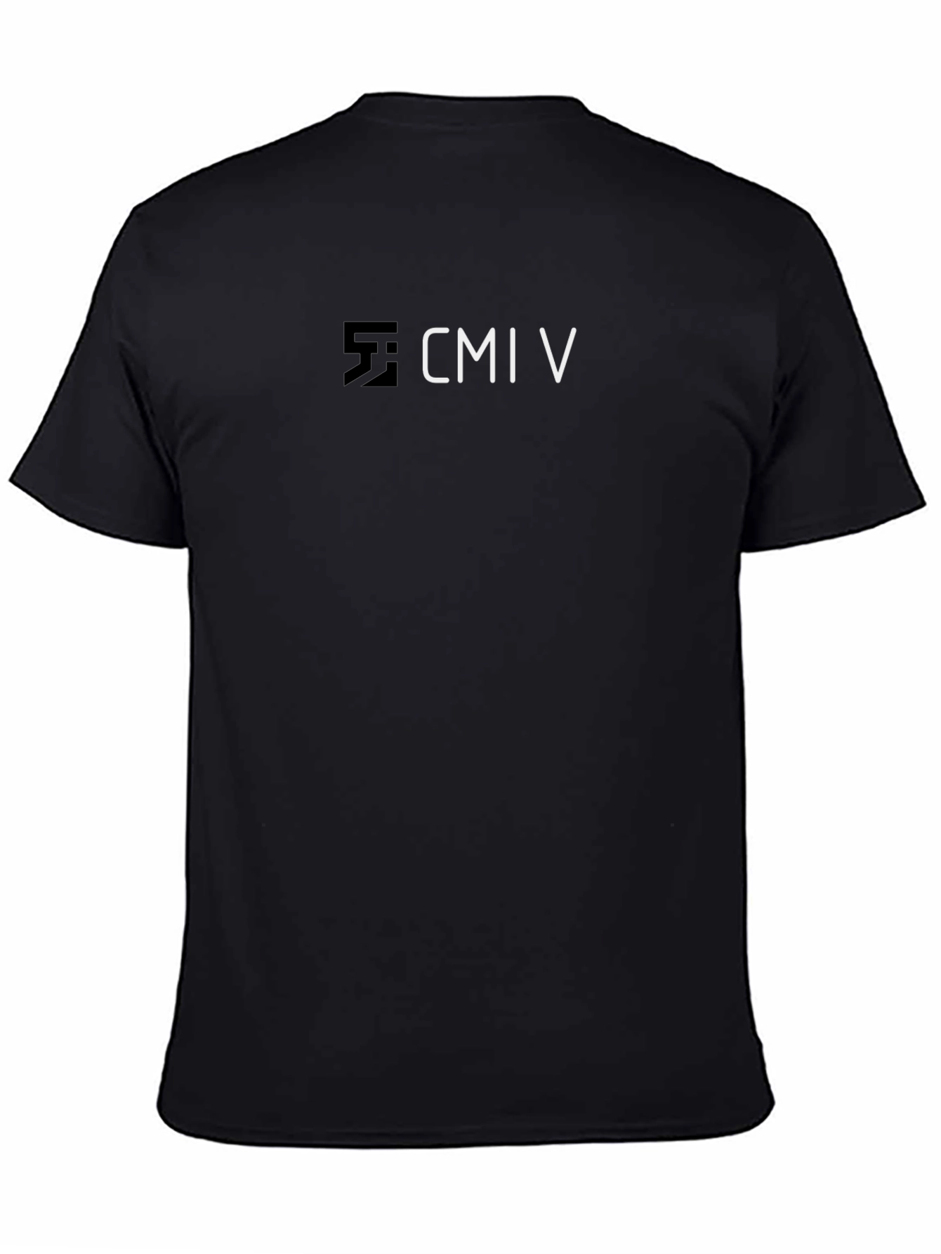 CMI V Black Graphic Tee - Modern Design