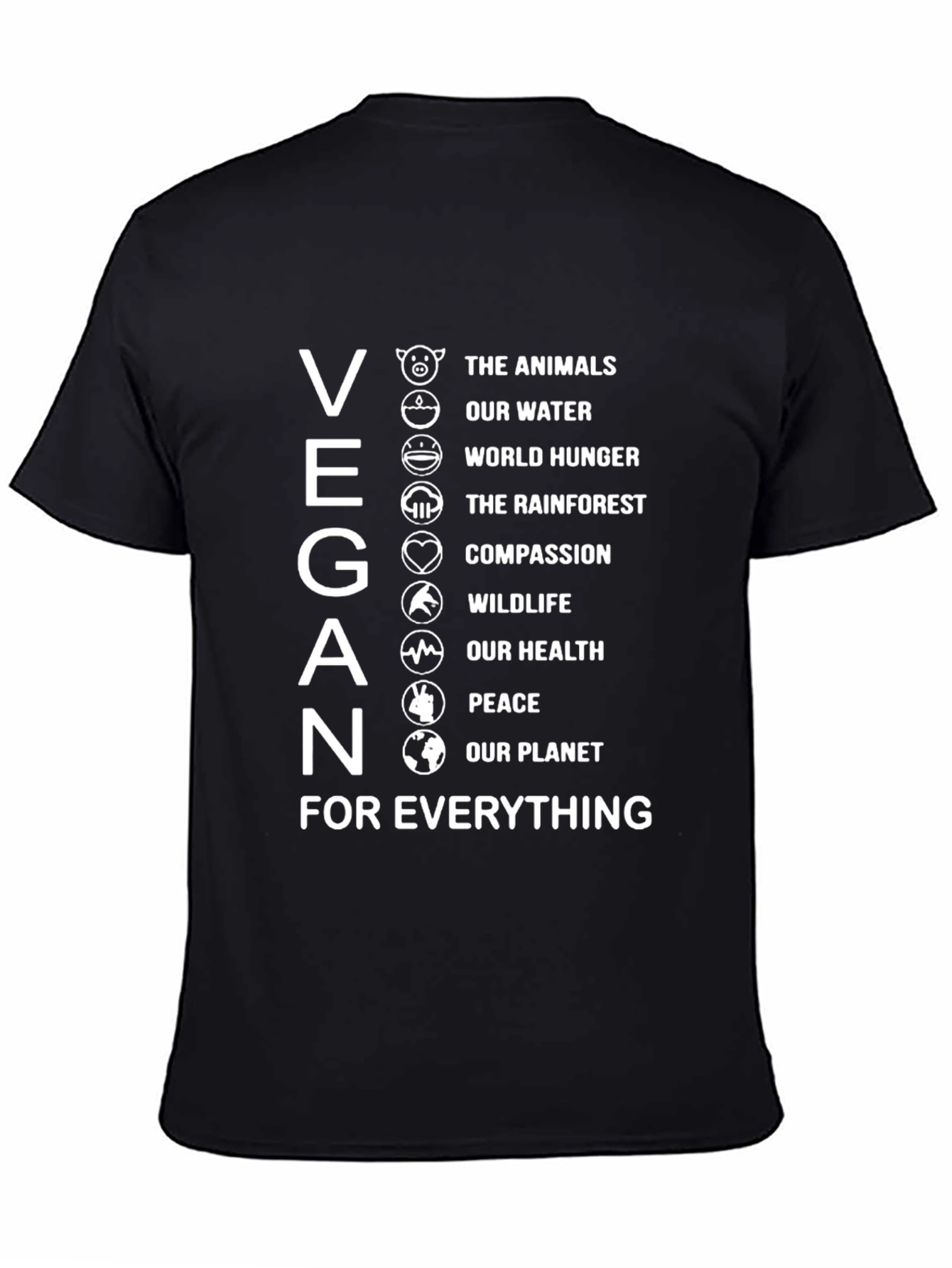 Vegan T-Shirt - Animals Planet Compassion