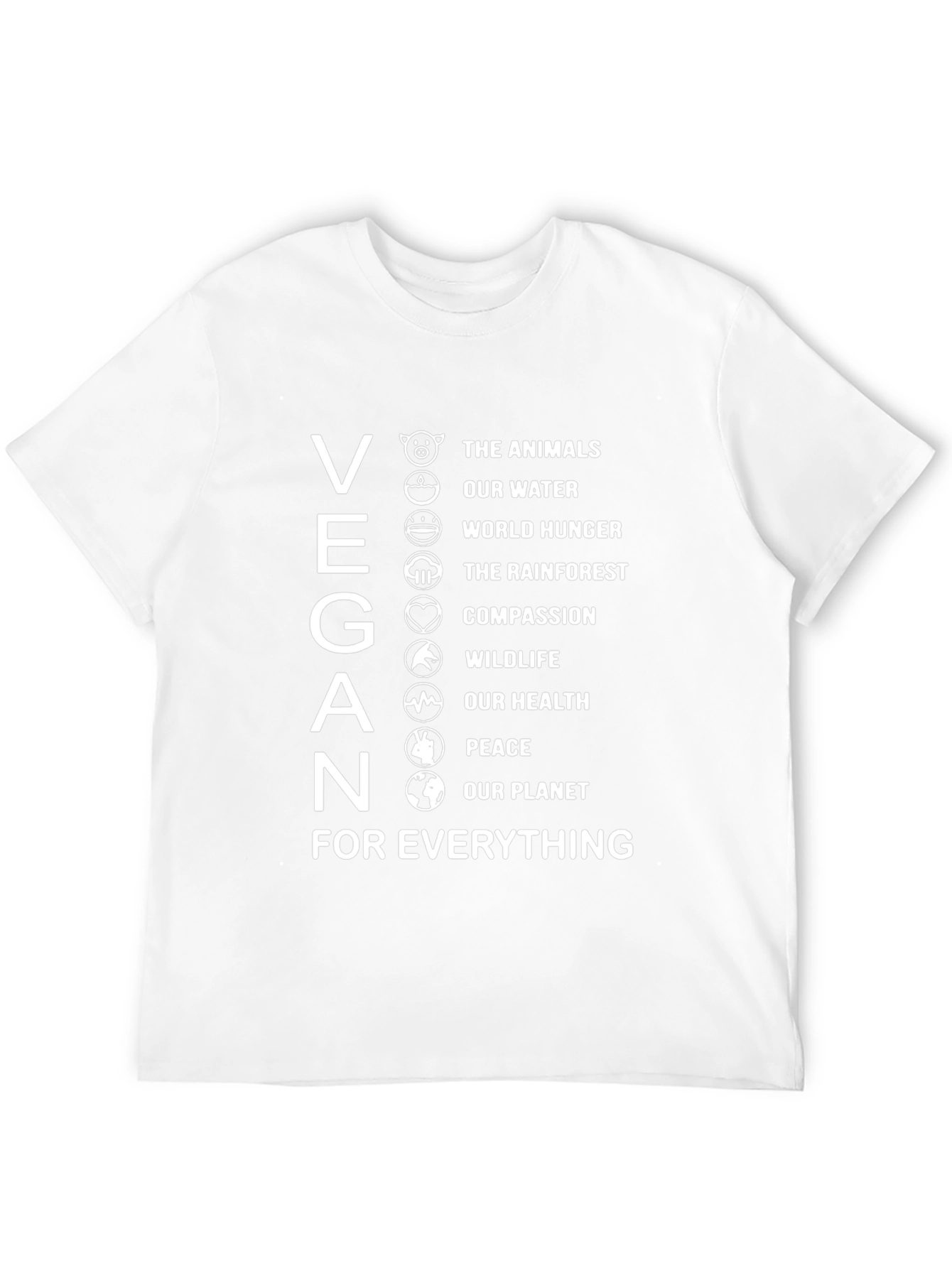 Vegan T-Shirt - Animals Planet Compassion