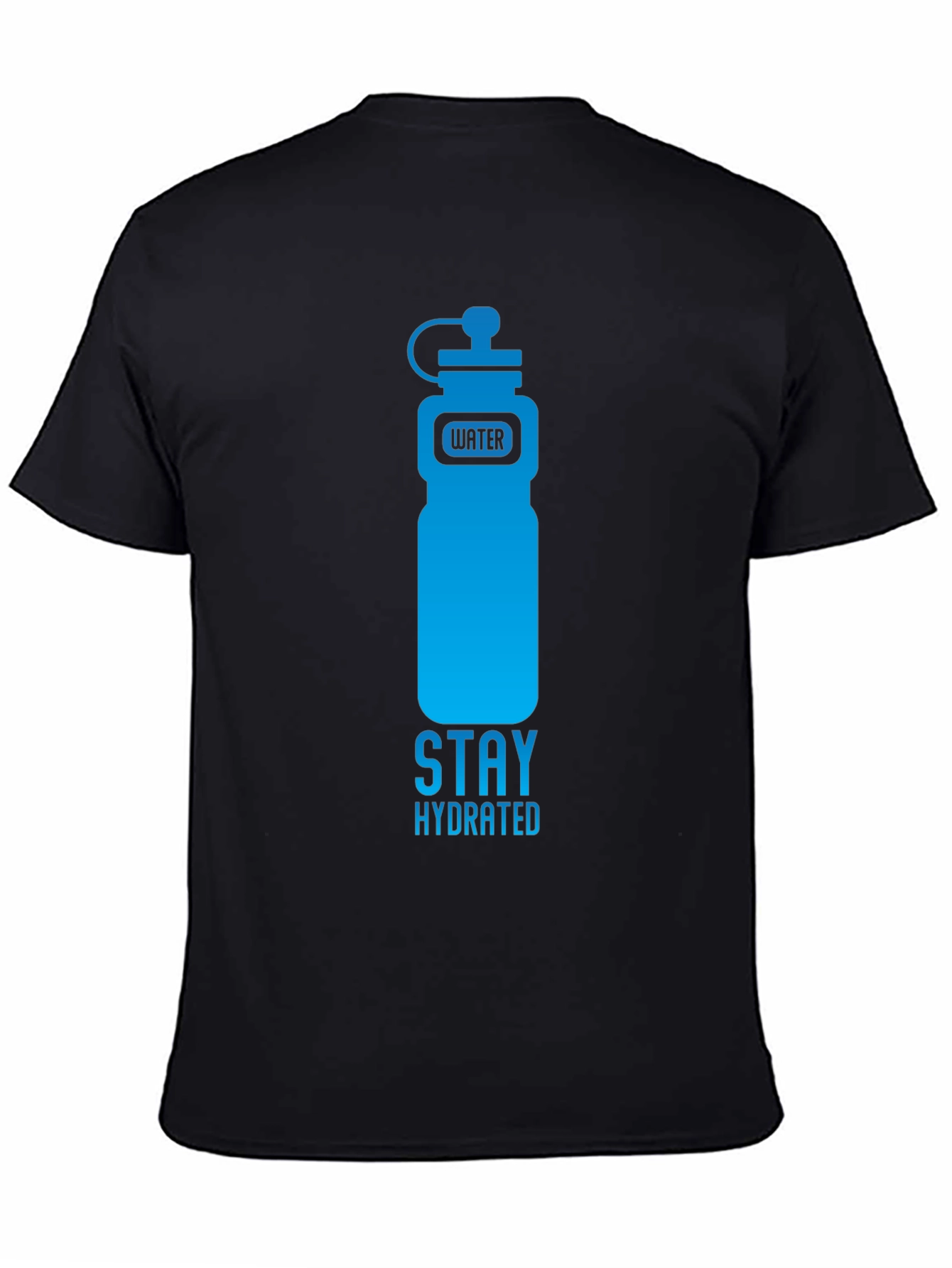 Stay Hydrated Black Graphic Tee