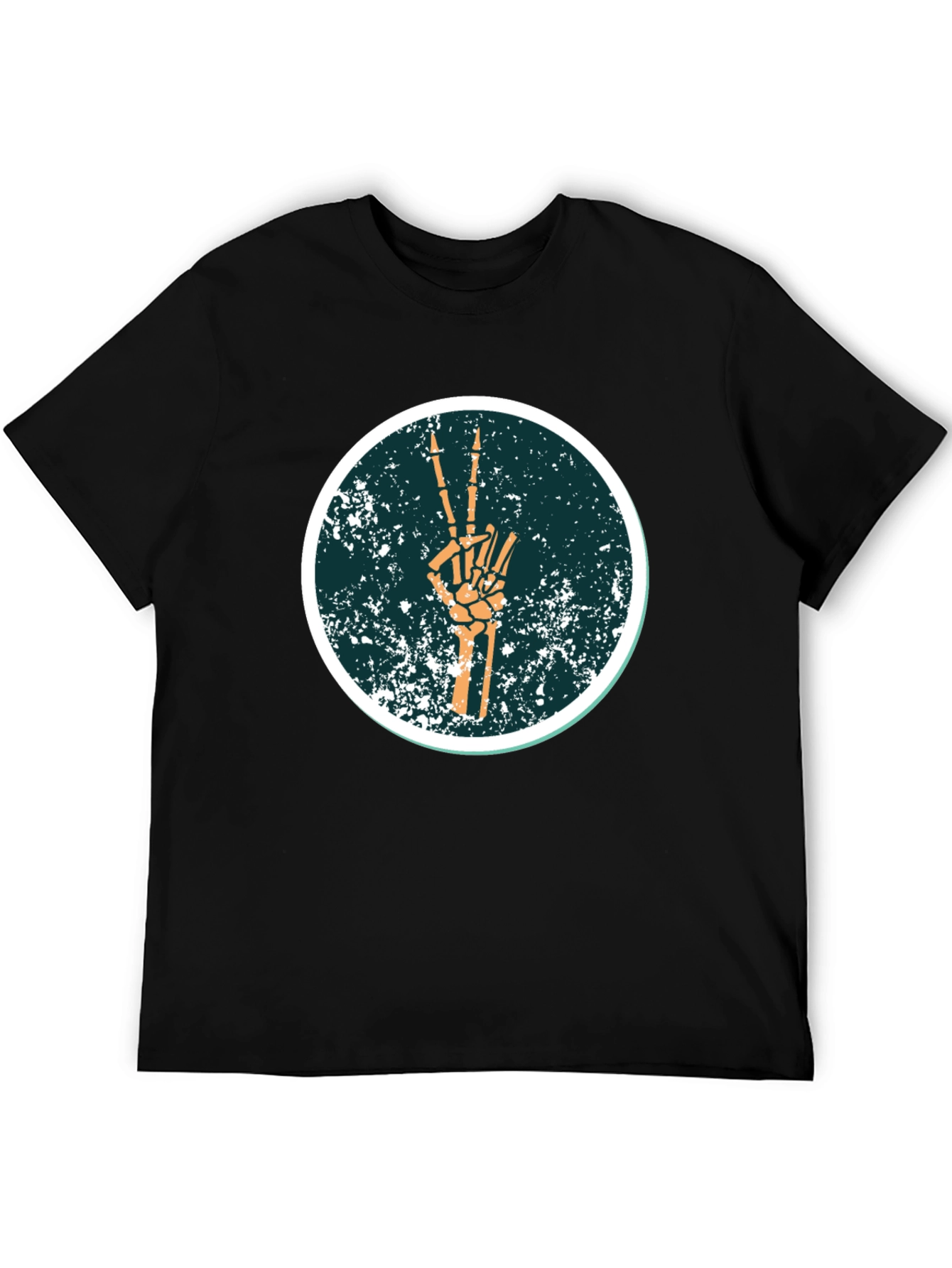 Peace Sign Skeleton Hand T-Shirt