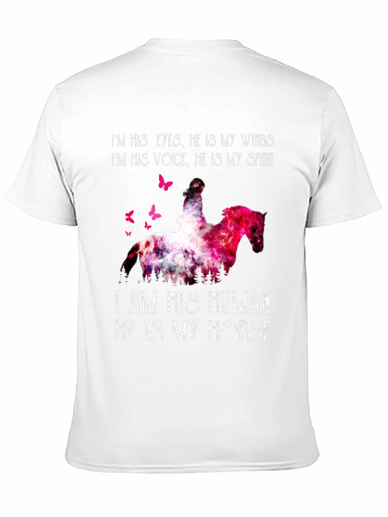 Horse Lover Graphic Tee: I Am His Human