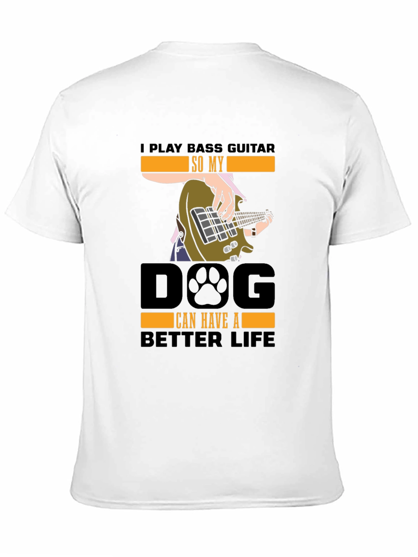 Bass Guitar Dog Lover T-Shirt