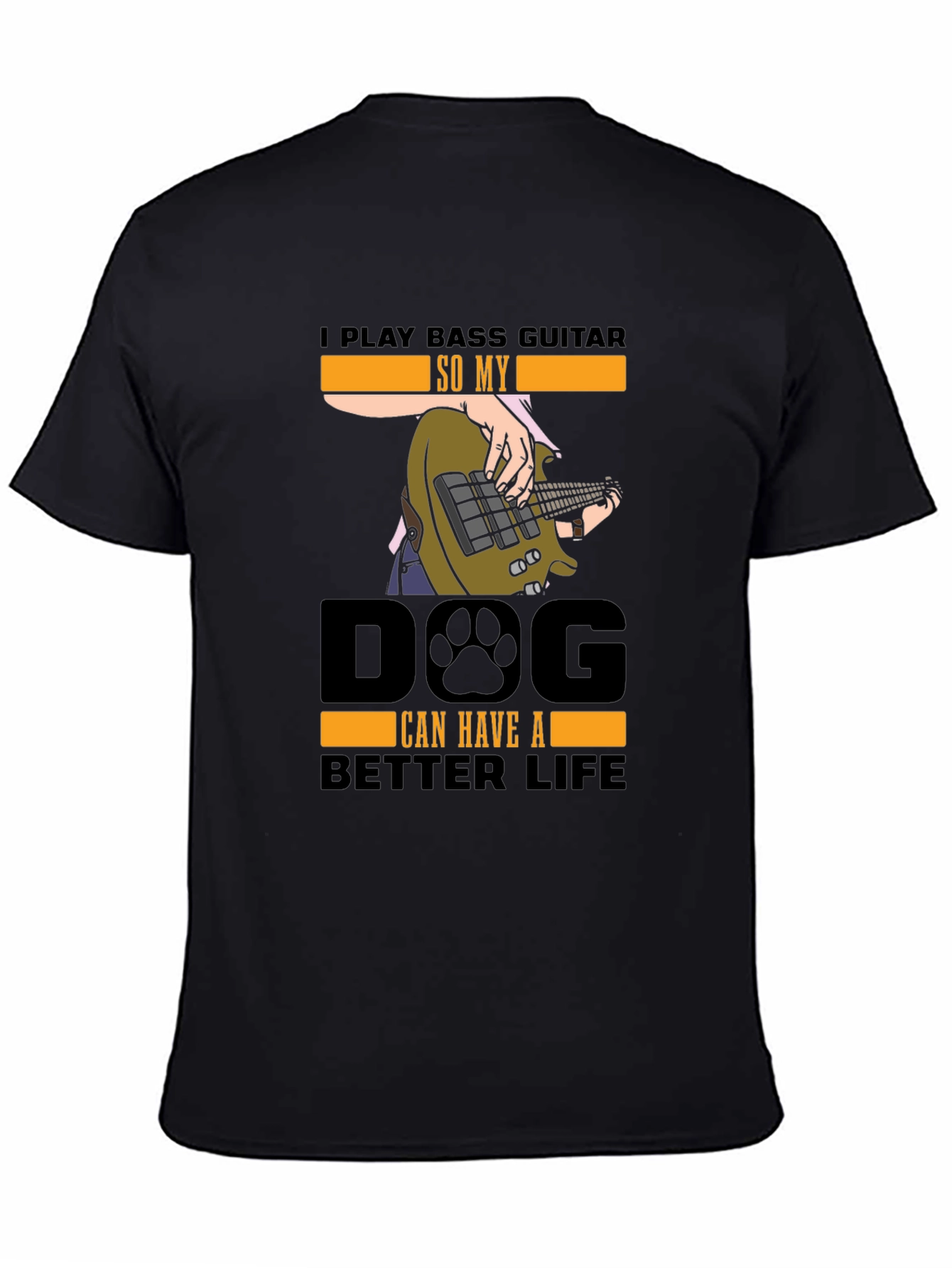 Bass Guitar Dog Lover T-Shirt