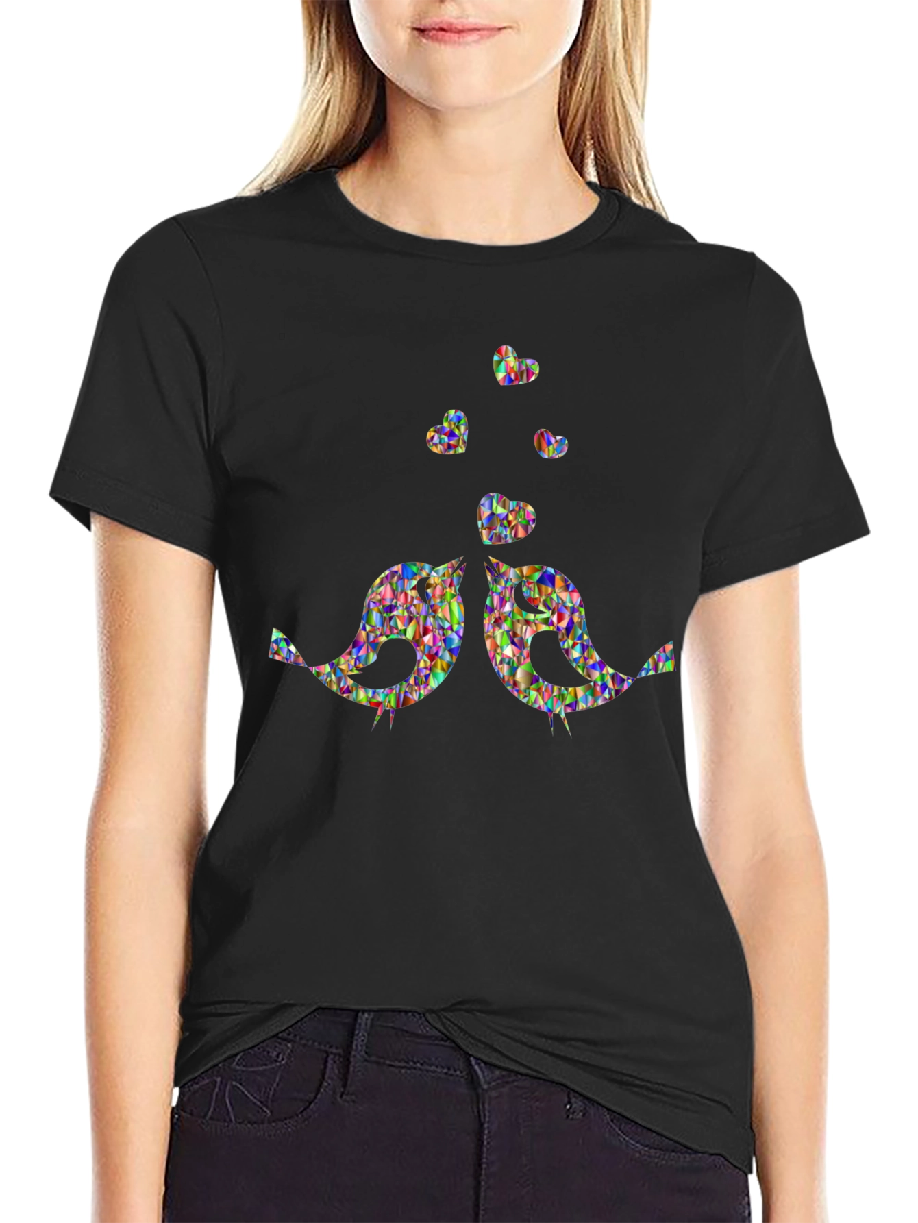 Lovebirds Heart T-Shirt