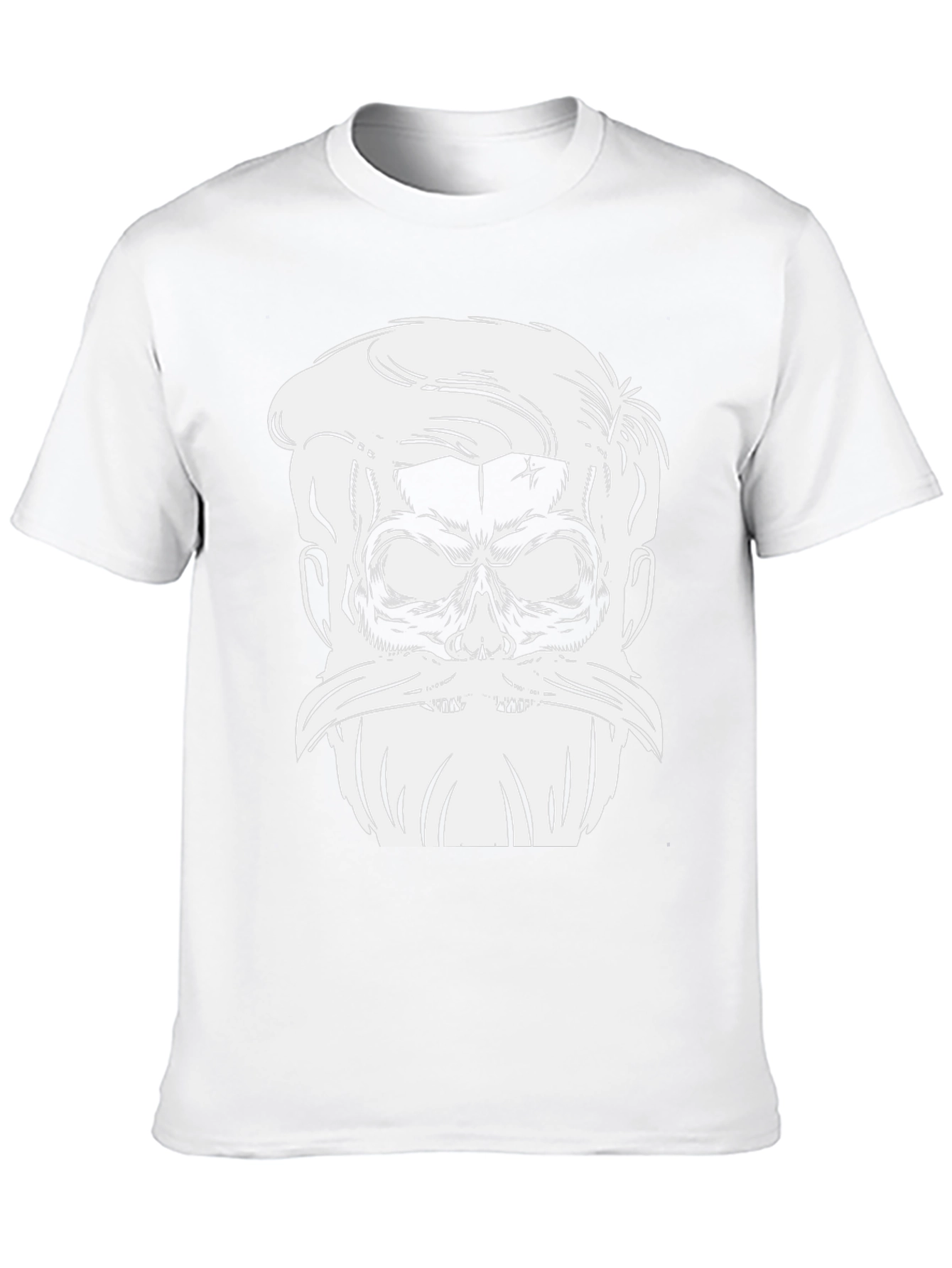 Skull Beard Graphic Tee - Mens Black T-Shirt