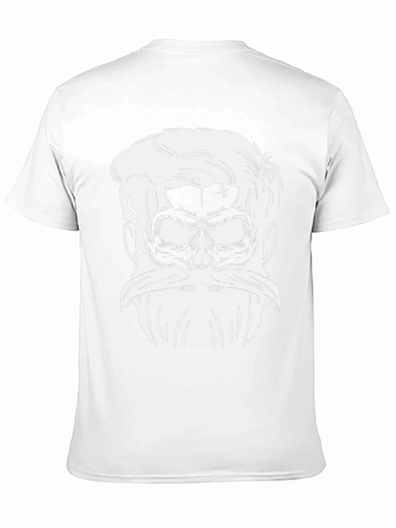 Skull Beard Graphic Tee - Mens Black T-Shirt