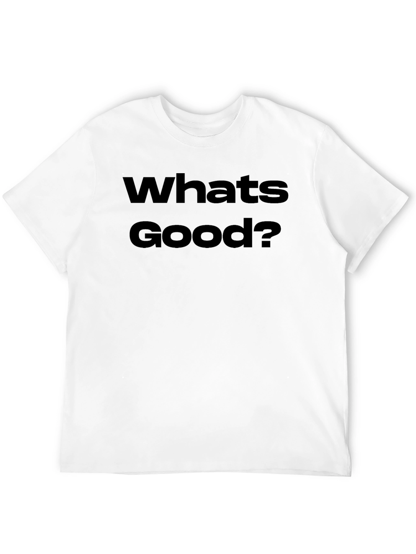Whats Good? Black Graphic T-Shirt