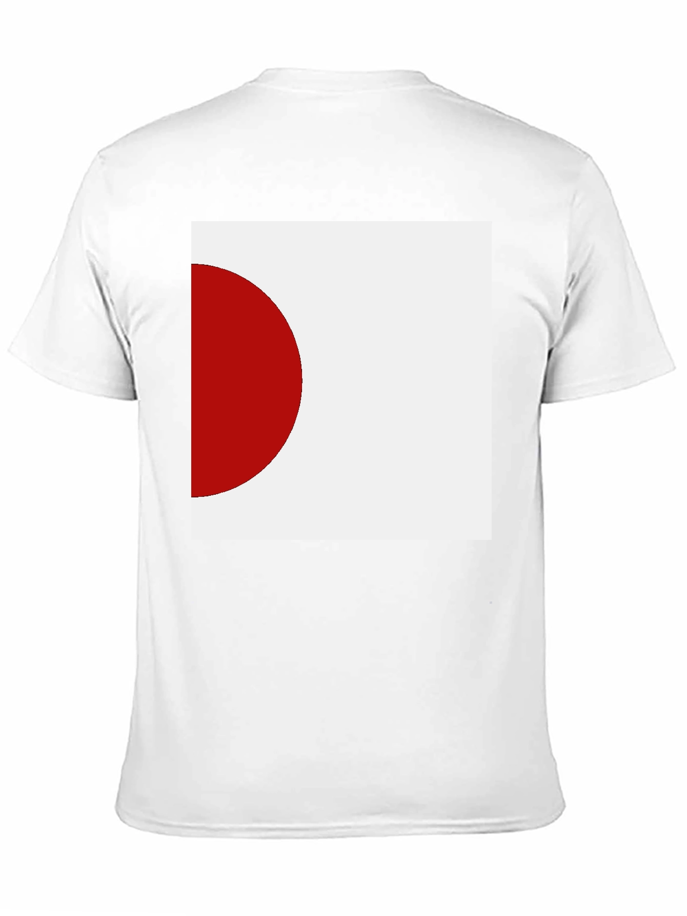 Minimalist Japan Flag Graphic Black T-Shirt