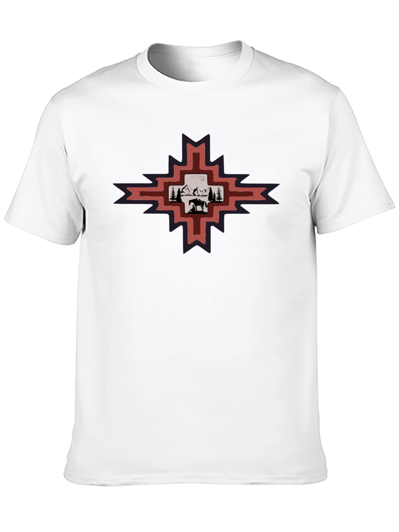 Southwest Scene Graphic Tee - Mens Black T-Shirt