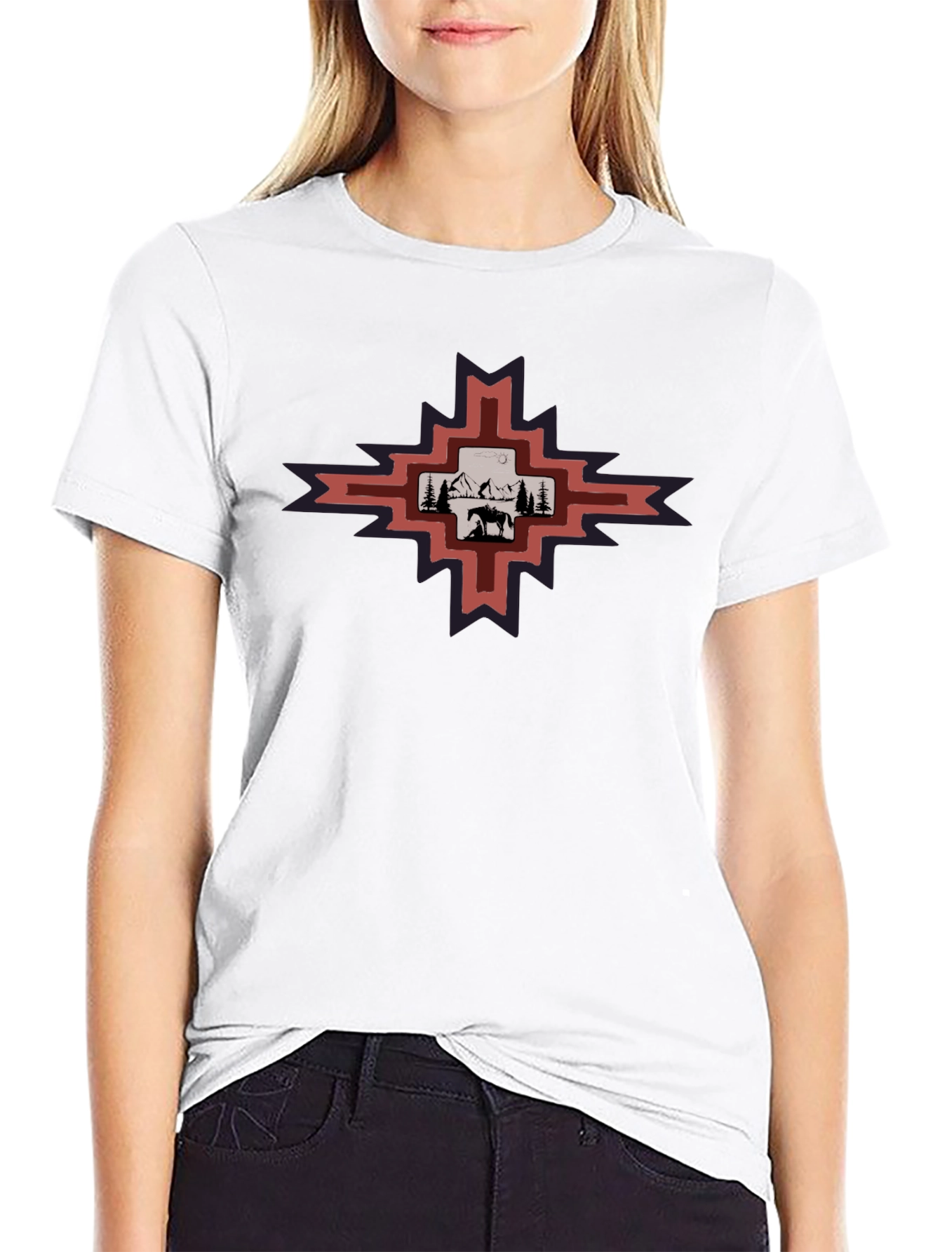 Southwest Scene Graphic Tee - Mens Black T-Shirt