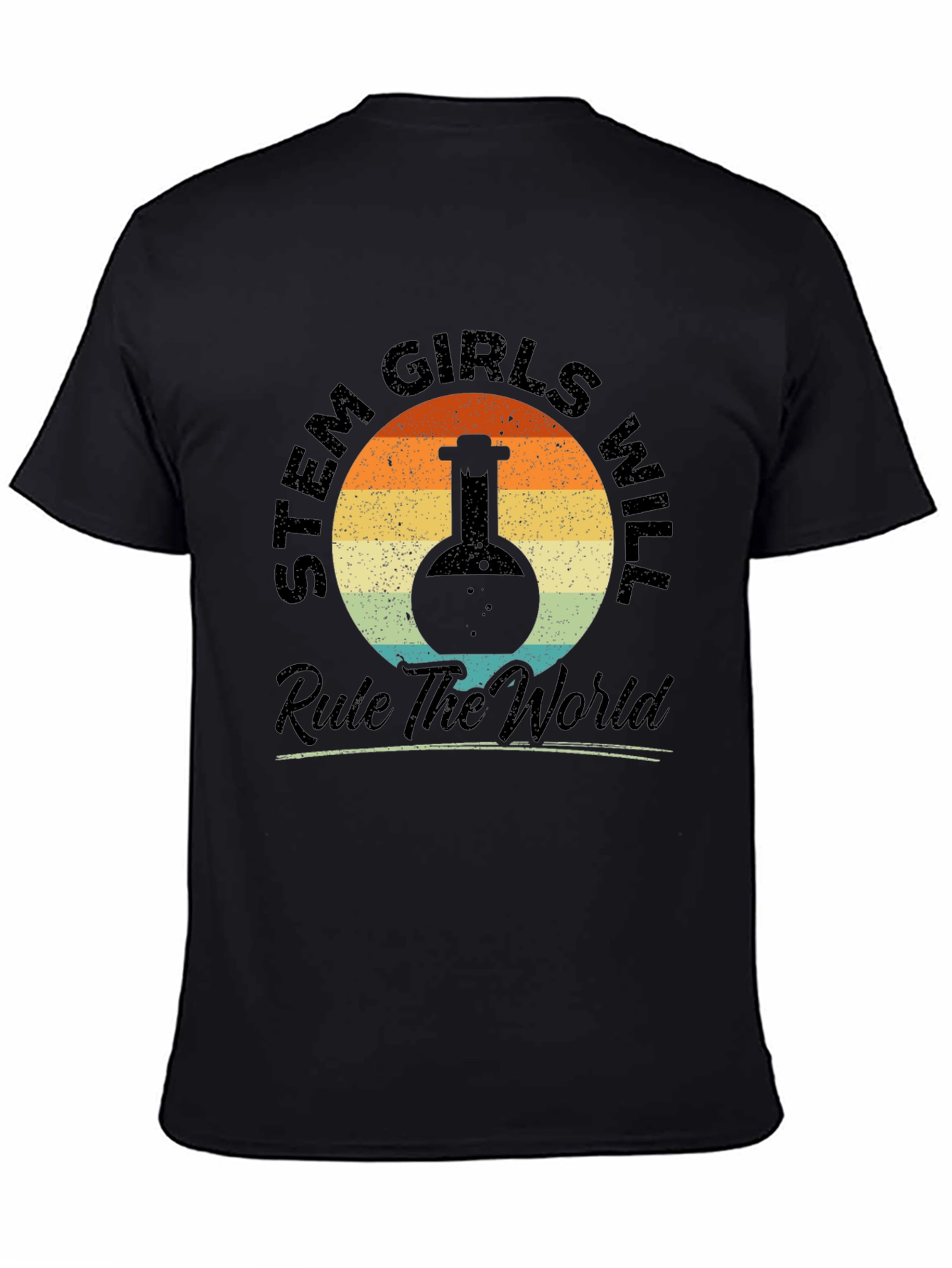 STEM Girls Rule the World Graphic T-Shirt