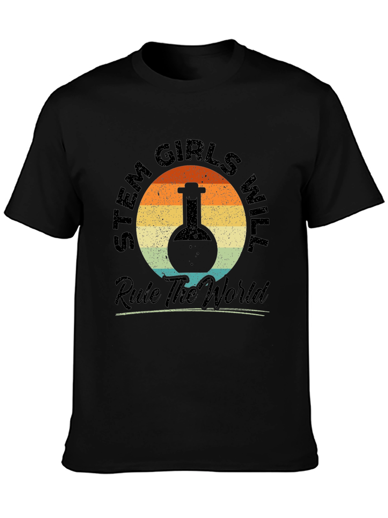 STEM Girls Rule the World Graphic T-Shirt