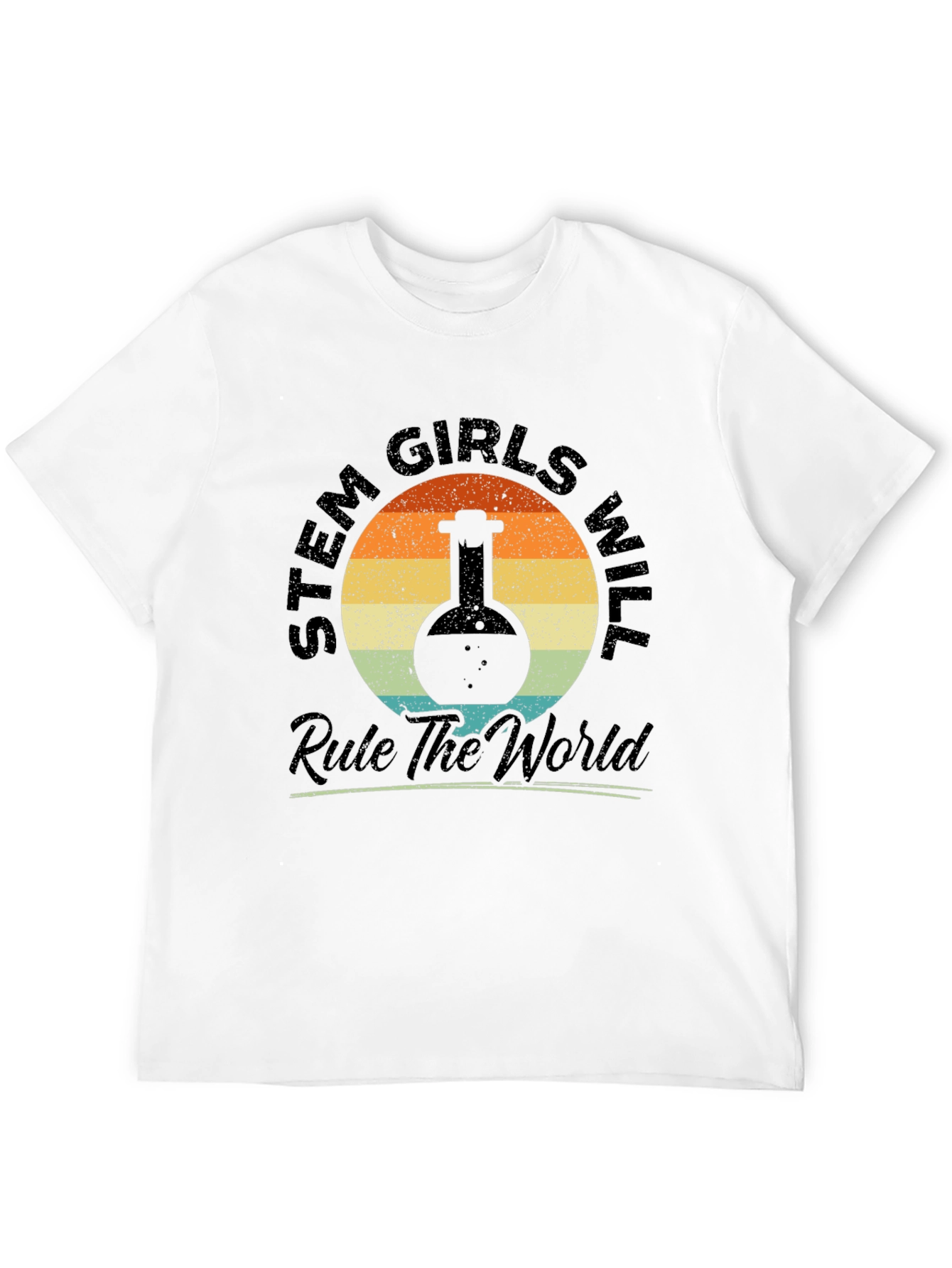 STEM Girls Rule the World Graphic T-Shirt