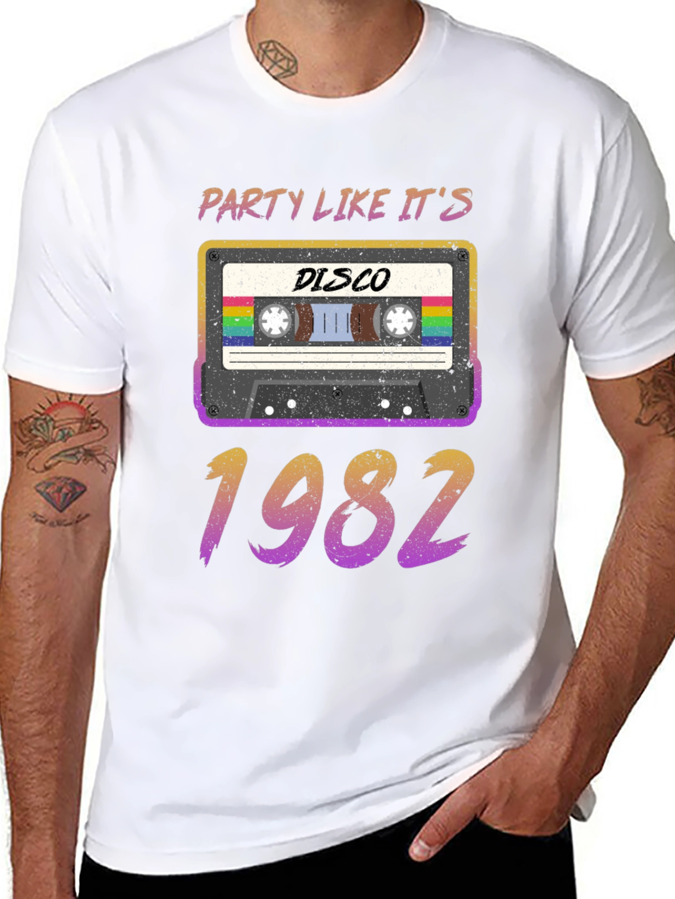 Retro Party Like Its 1982 Disco Cassette T-Shirt