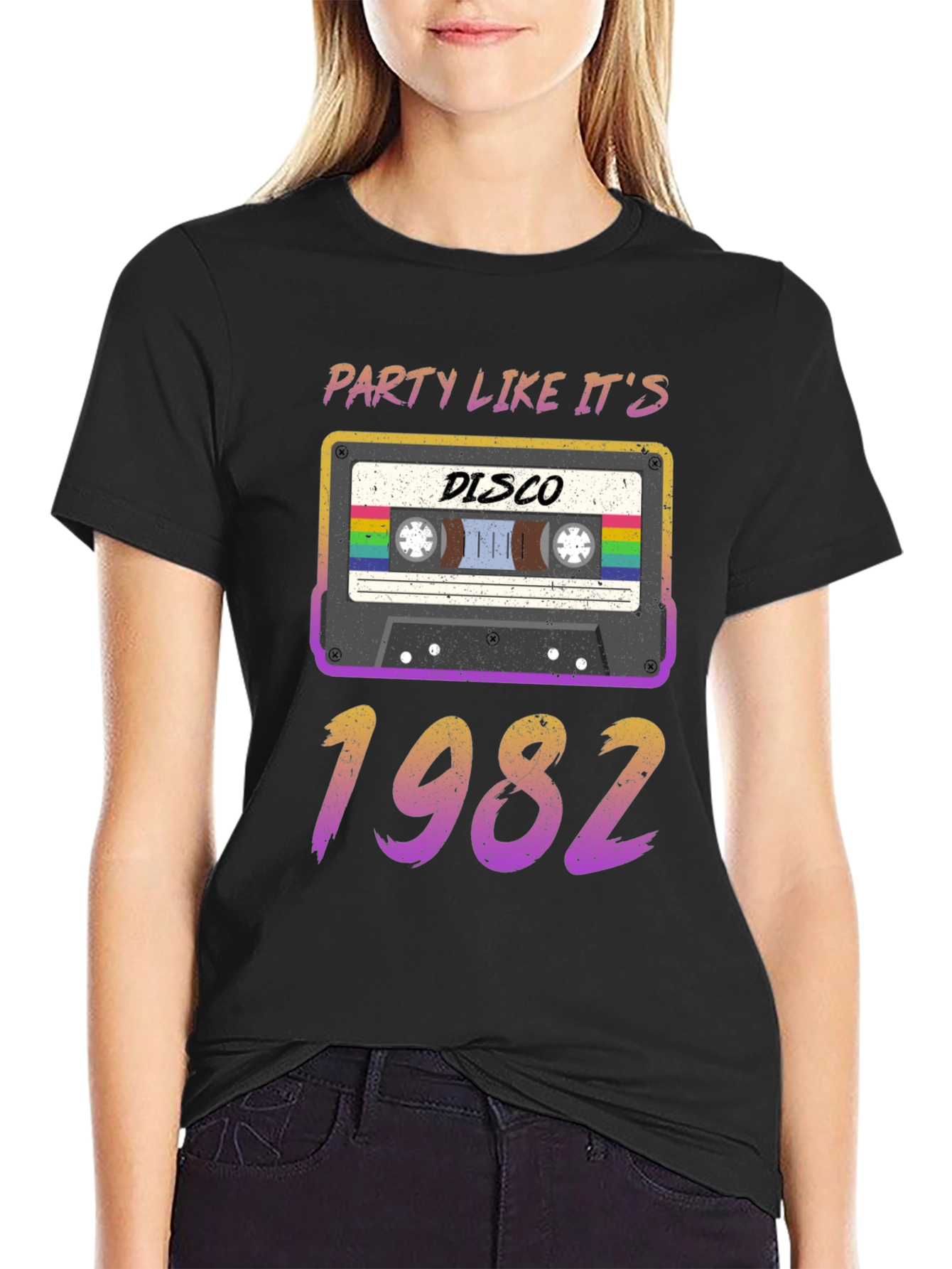 Retro Party Like Its 1982 Disco Cassette T-Shirt