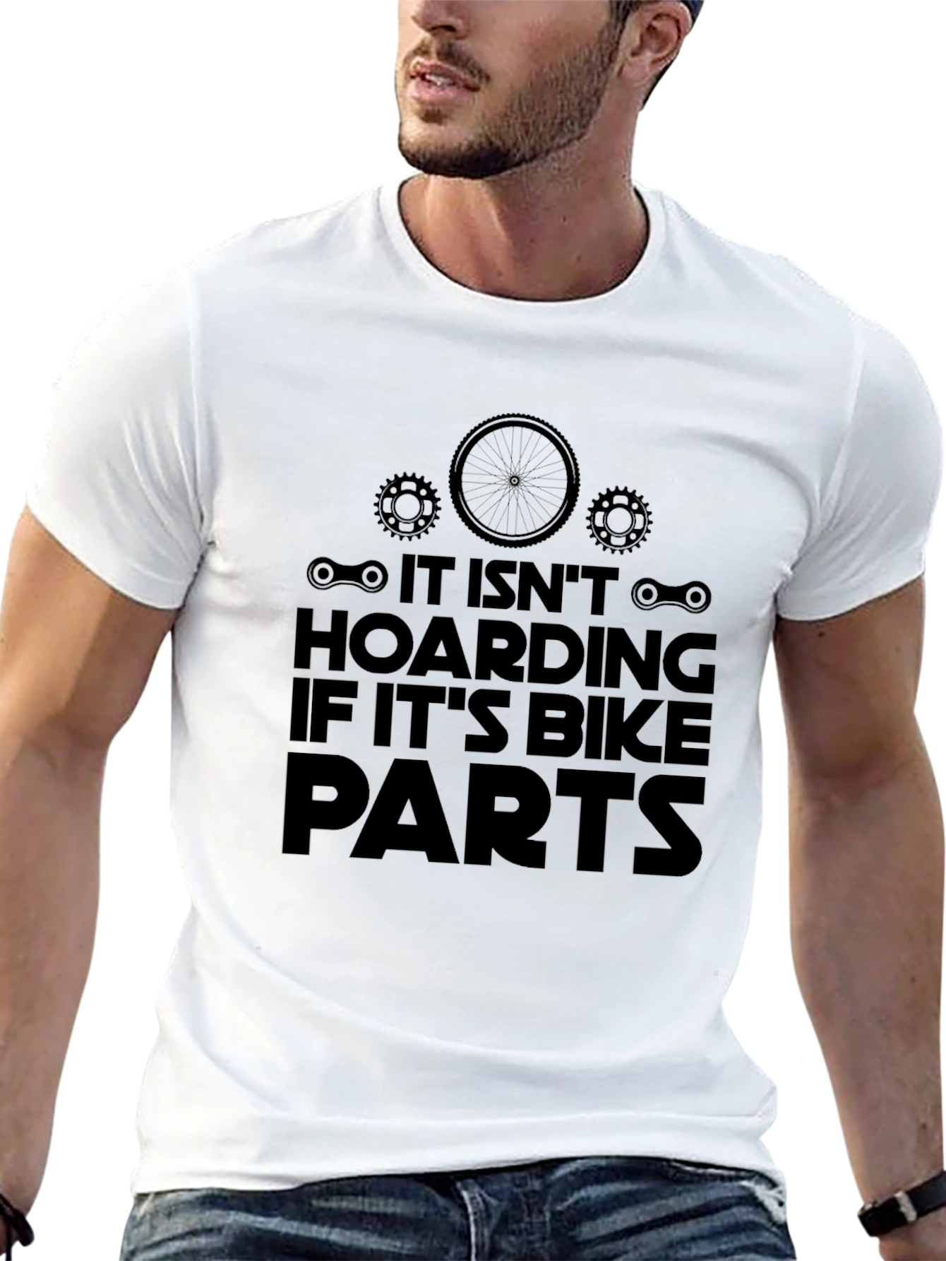 Bike Parts Hoarding T-Shirt - Funny Cycling Tee