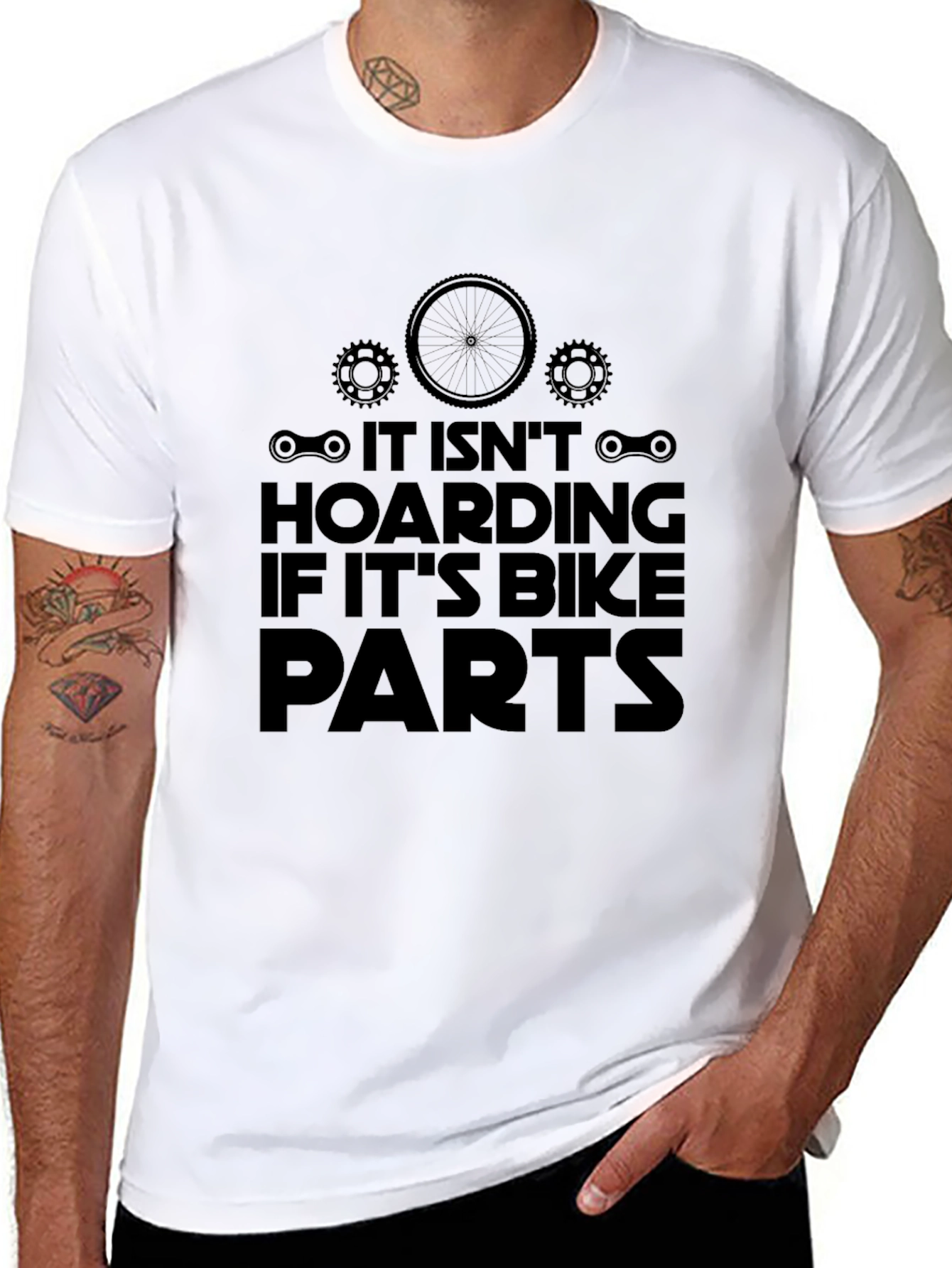 Bike Parts Hoarding T-Shirt - Funny Cycling Tee