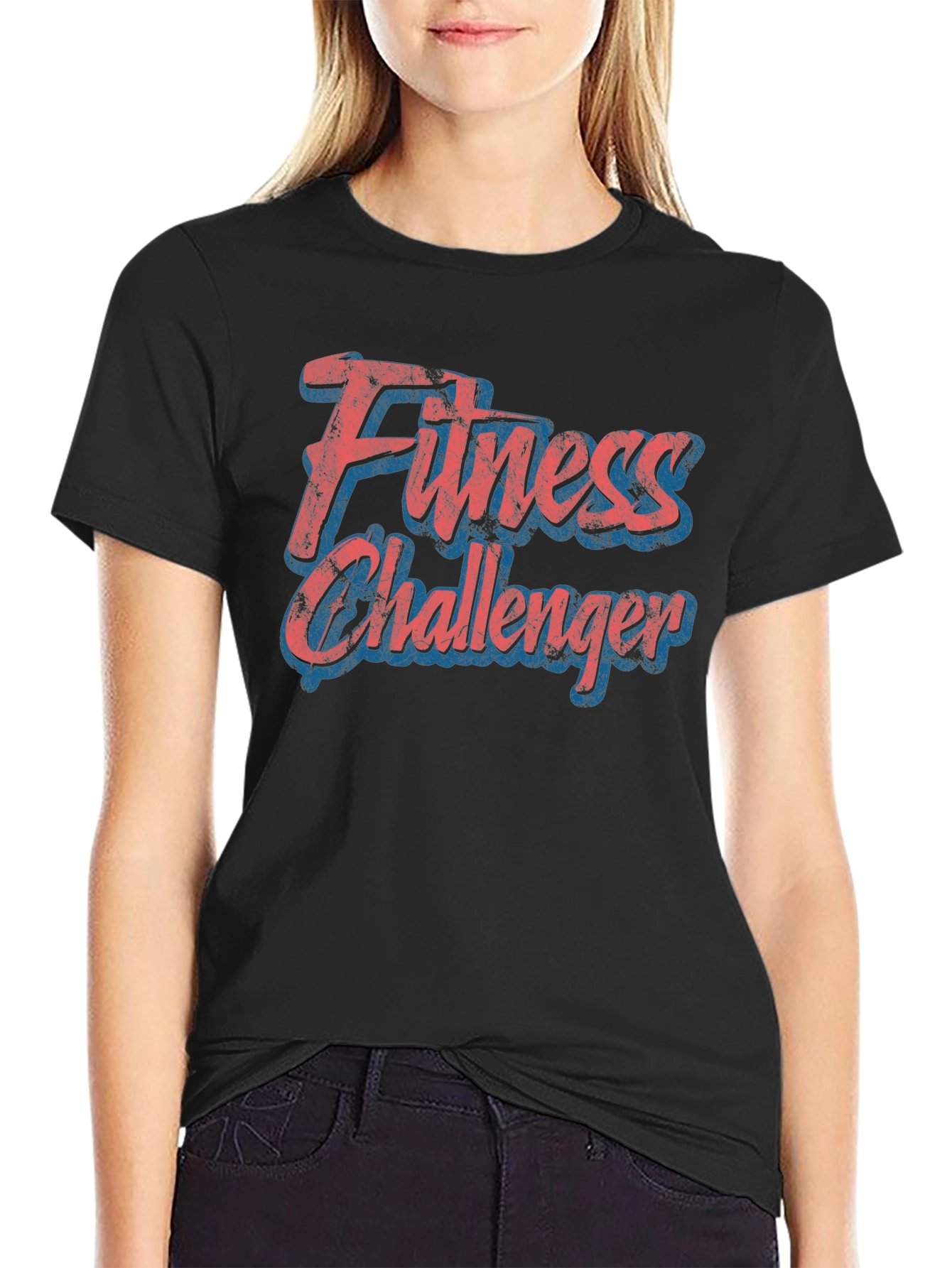 Fitness Challenger Graphic T-Shirt - Gym Workout Tee