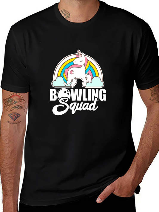 Unicorn Bowling Squad T-Shirt - Fun Stylish Bowling Apparel
