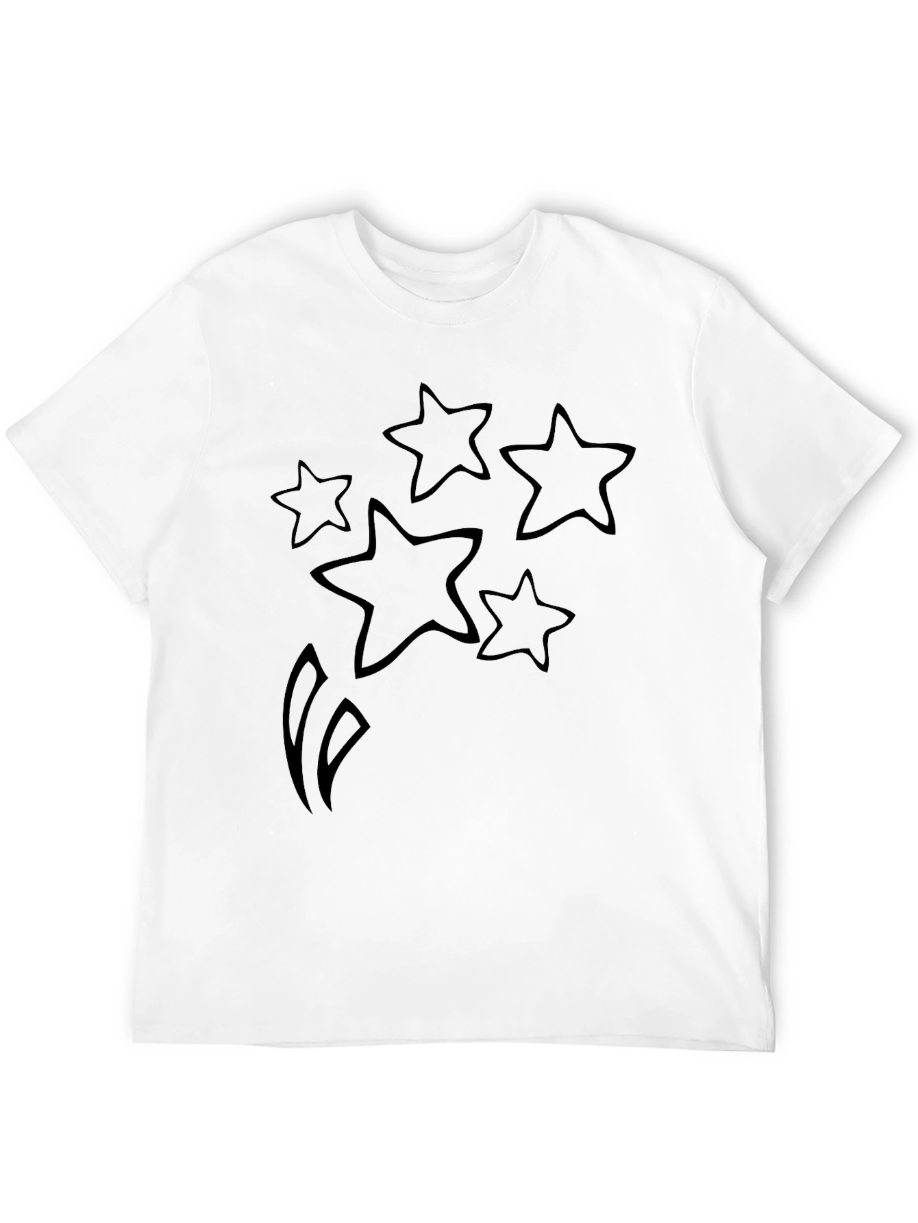 Starry Graphic Black T-Shirt