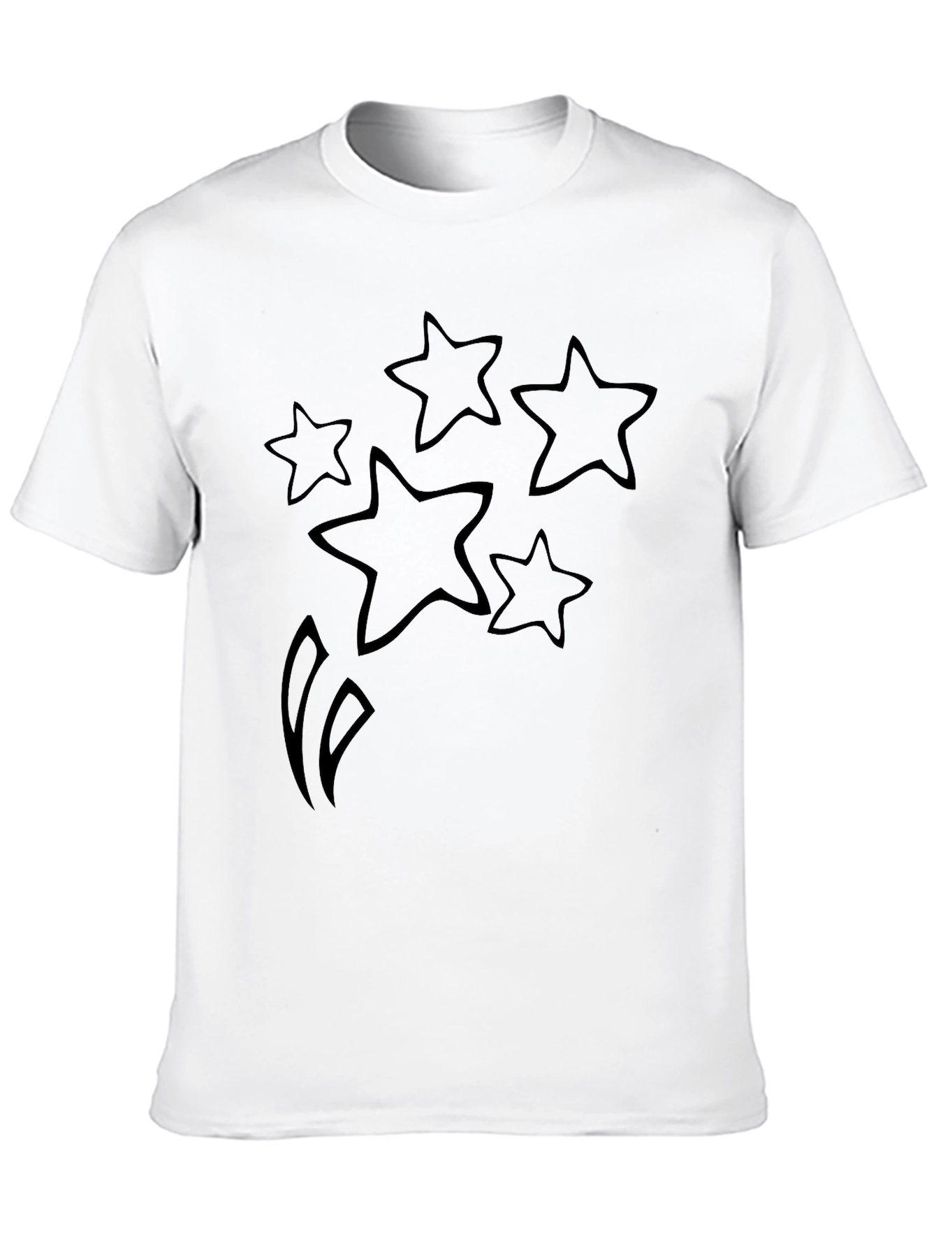 Starry Graphic Black T-Shirt