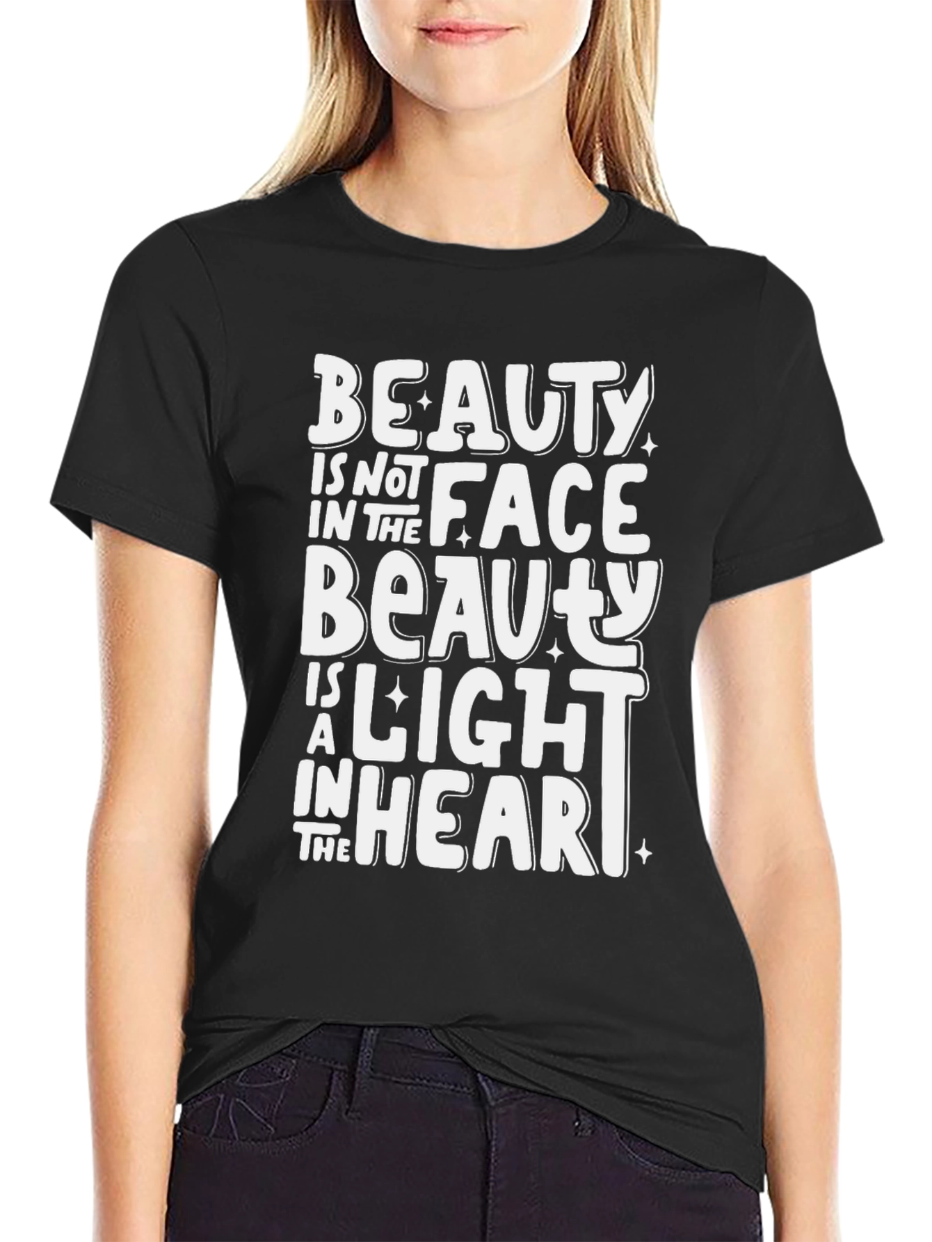 Beauty Within Graphic Tee - Black Unisex Shirt