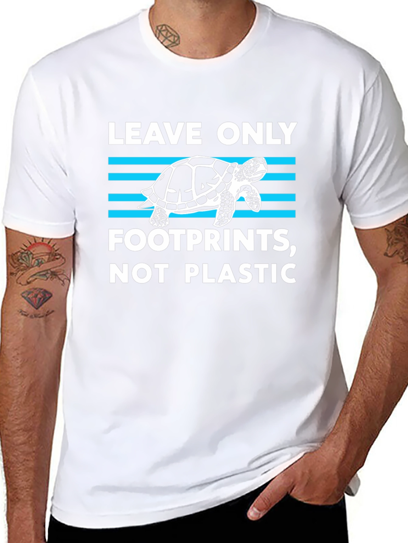 Leave Only Footprints Turtle Graphic Tee