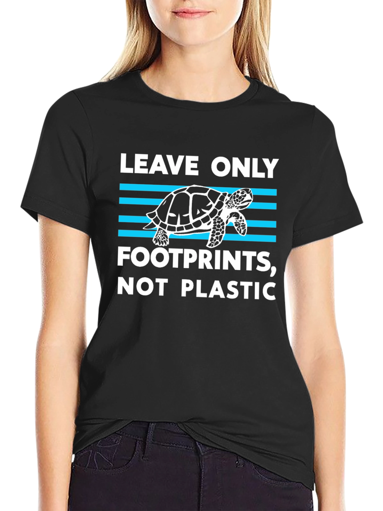 Leave Only Footprints Turtle Graphic Tee