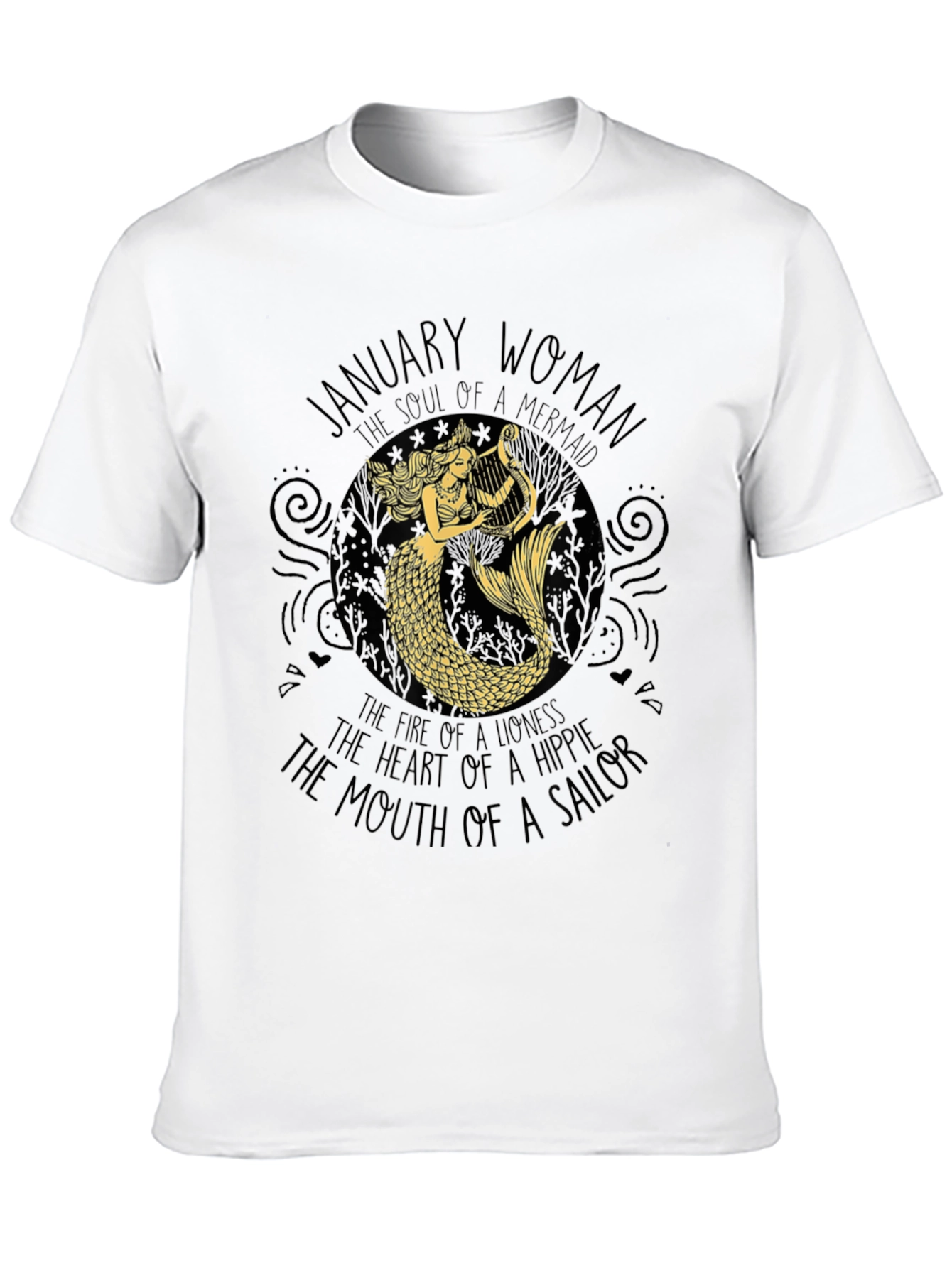 January Woman Mermaid Graphic Tee