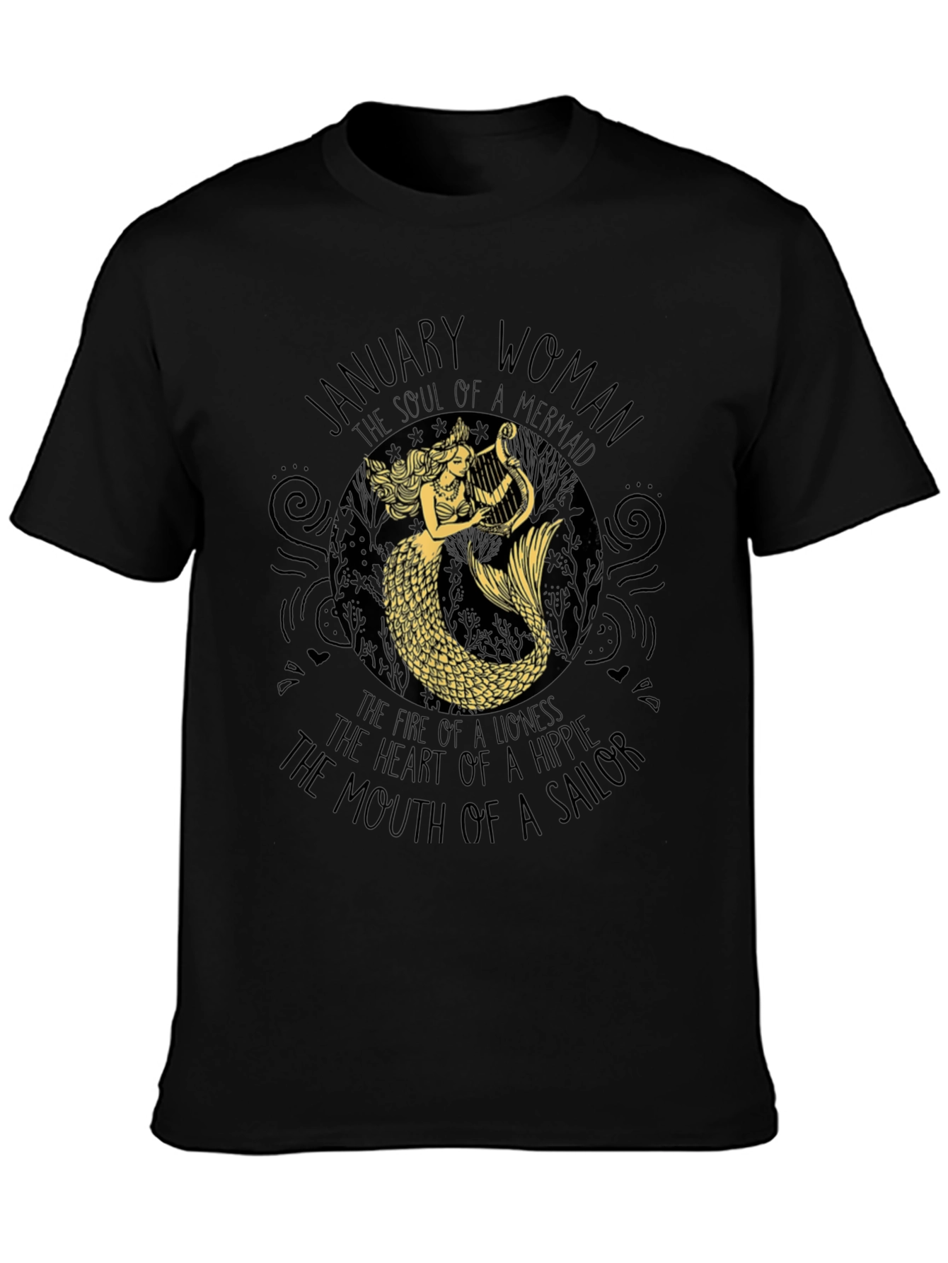 January Woman Mermaid Graphic Tee