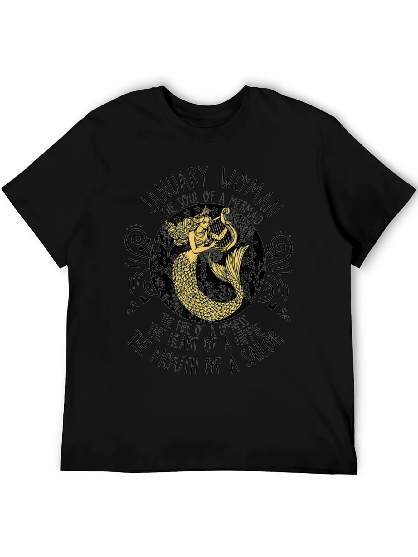 January Woman Mermaid Graphic Tee