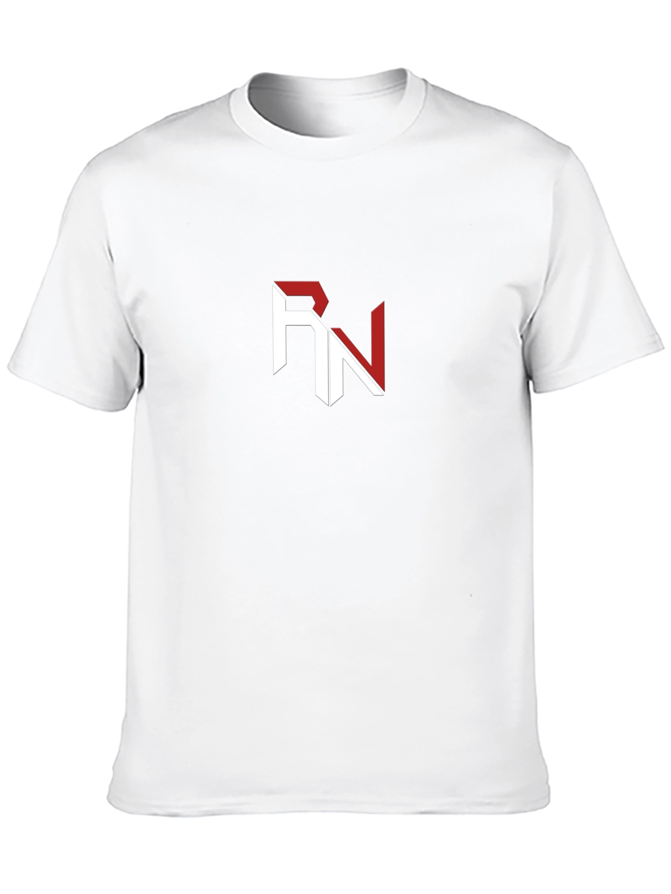 Stylish Black T-Shirt with RN Logo